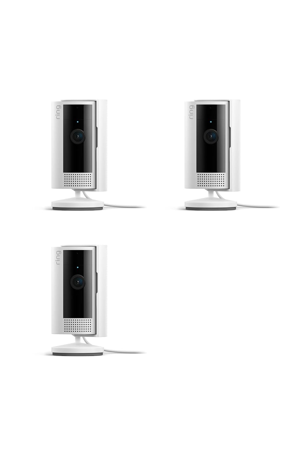 Ring Indoor Cam, Home or business security in 1080p HD video, 2-pack, White