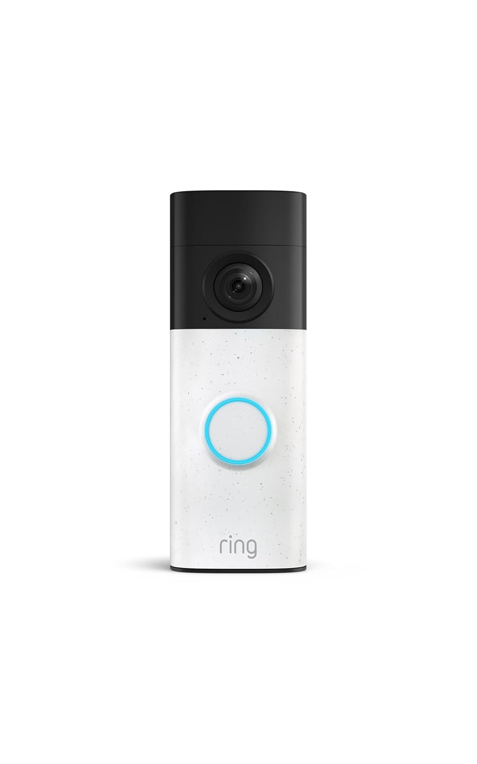 Ring Battery Doorbell (newest model) — Retinal 2K with wide-angle video, up to 6x Enhanced Zoom, Two-Way Talk, and Built-In Battery, Speckled Gray
