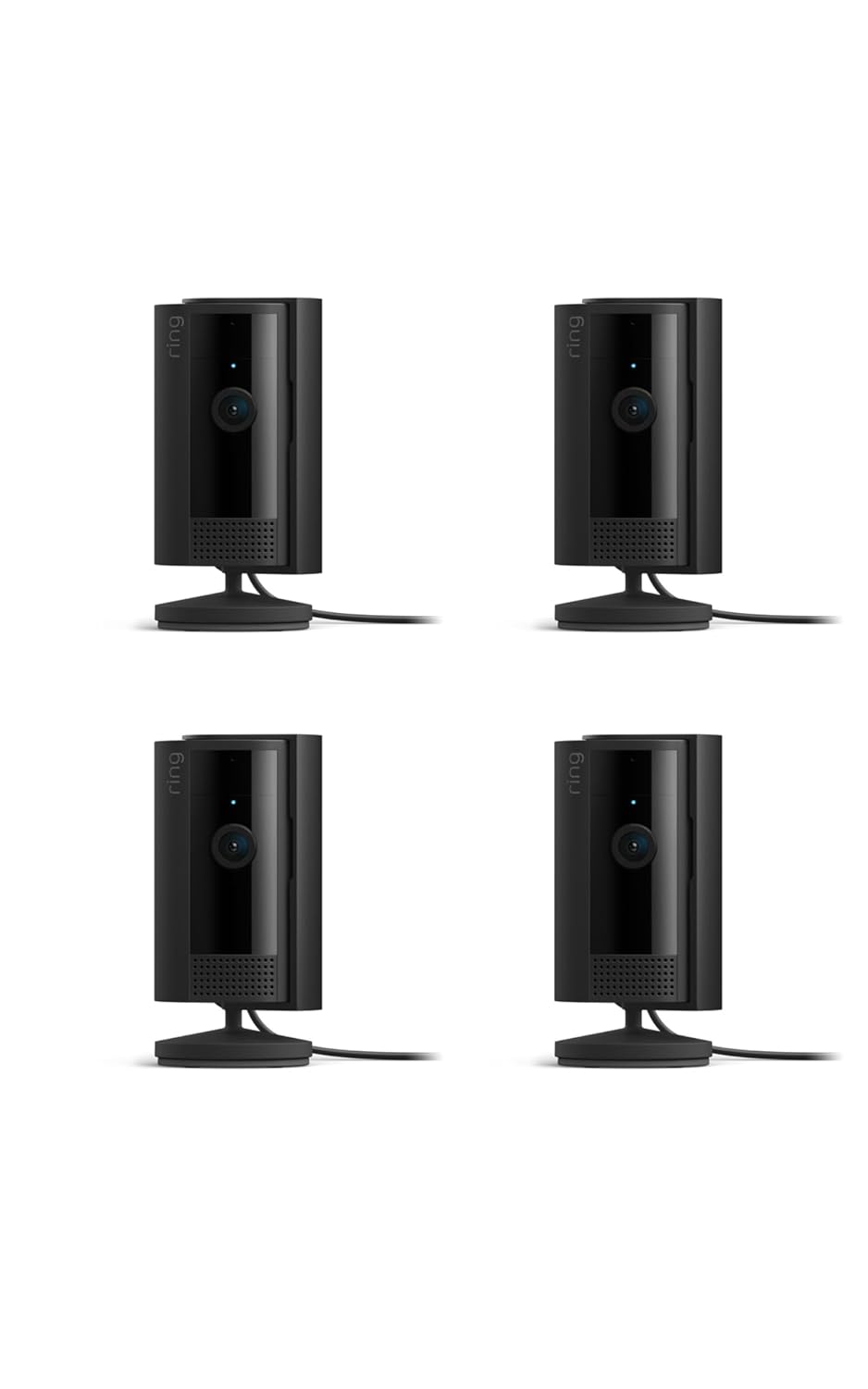 Ring Indoor Cam, Home or business security in 1080p HD video, 2-pack, White