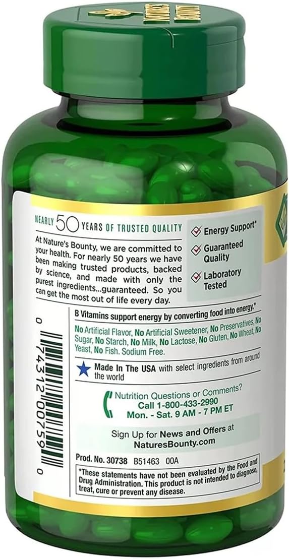 Nature's Bounty Biotin Hair Skin and Nails Vitamins, Supports Healthy Hair, Skin and Nails, 10,000 mcg, 120 Softgels (Pack of 1)