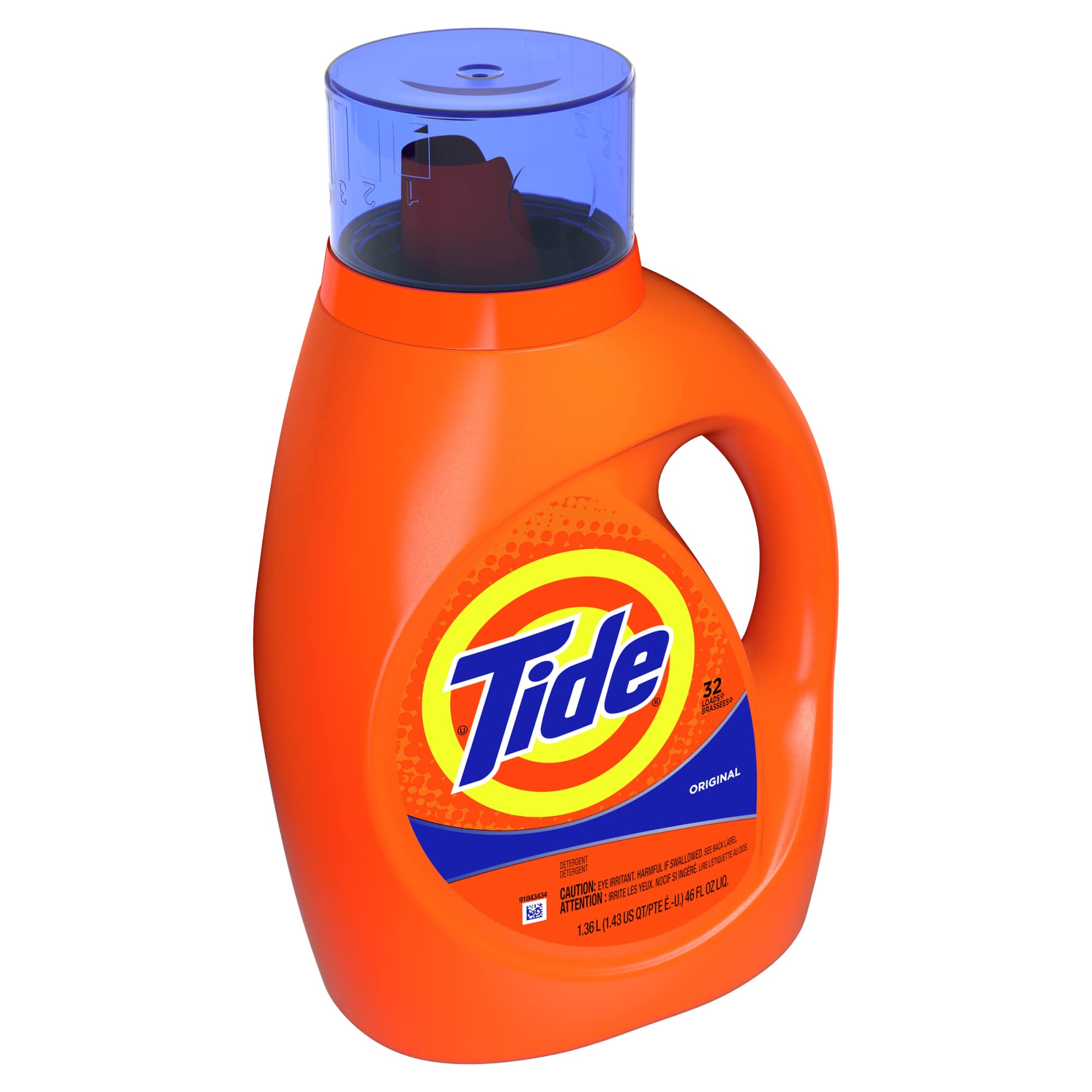 Tide Liquid Laundry Detergent, Original Scent, 125 fl oz, 100 Loads, Boosted Clean Even in Cold Water with Concentrated Washing Soap
