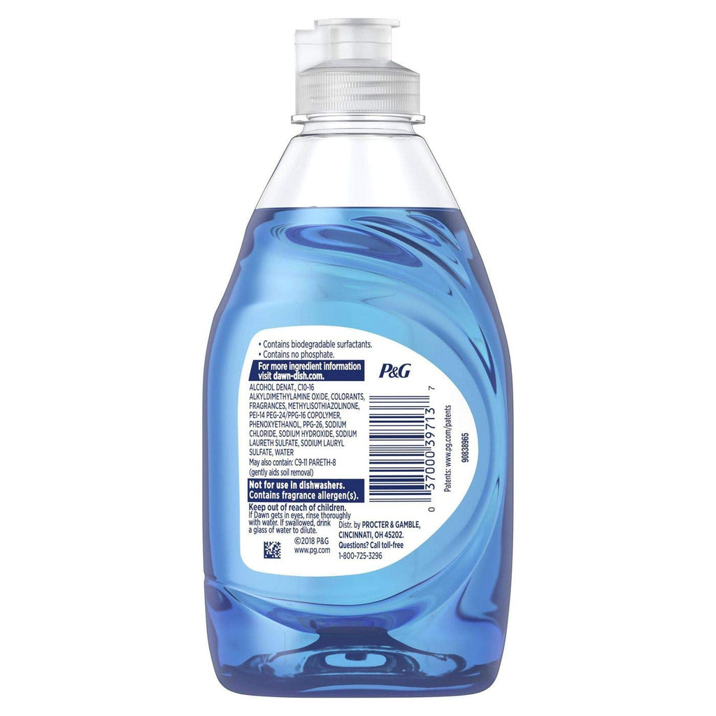 Dawn Ultra Original Dish Soap Refill Jug, Large Size Blue Liquid Dishwashing Detergent, Powerful Dish Soap for Grease, 51.5 oz