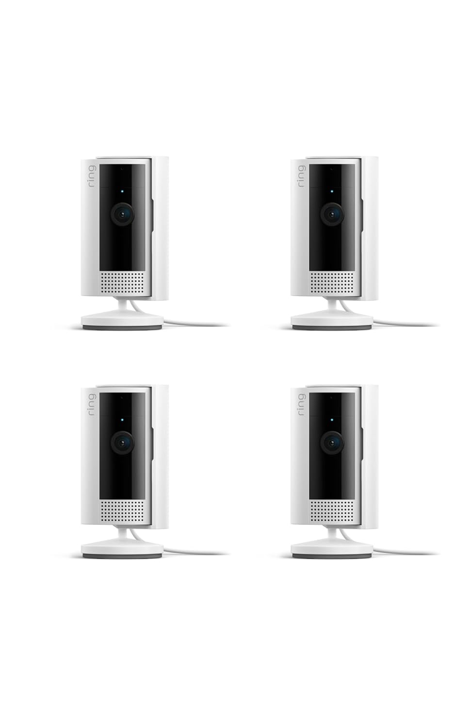 Ring Indoor Cam, Home or business security in 1080p HD video, 2-pack, White