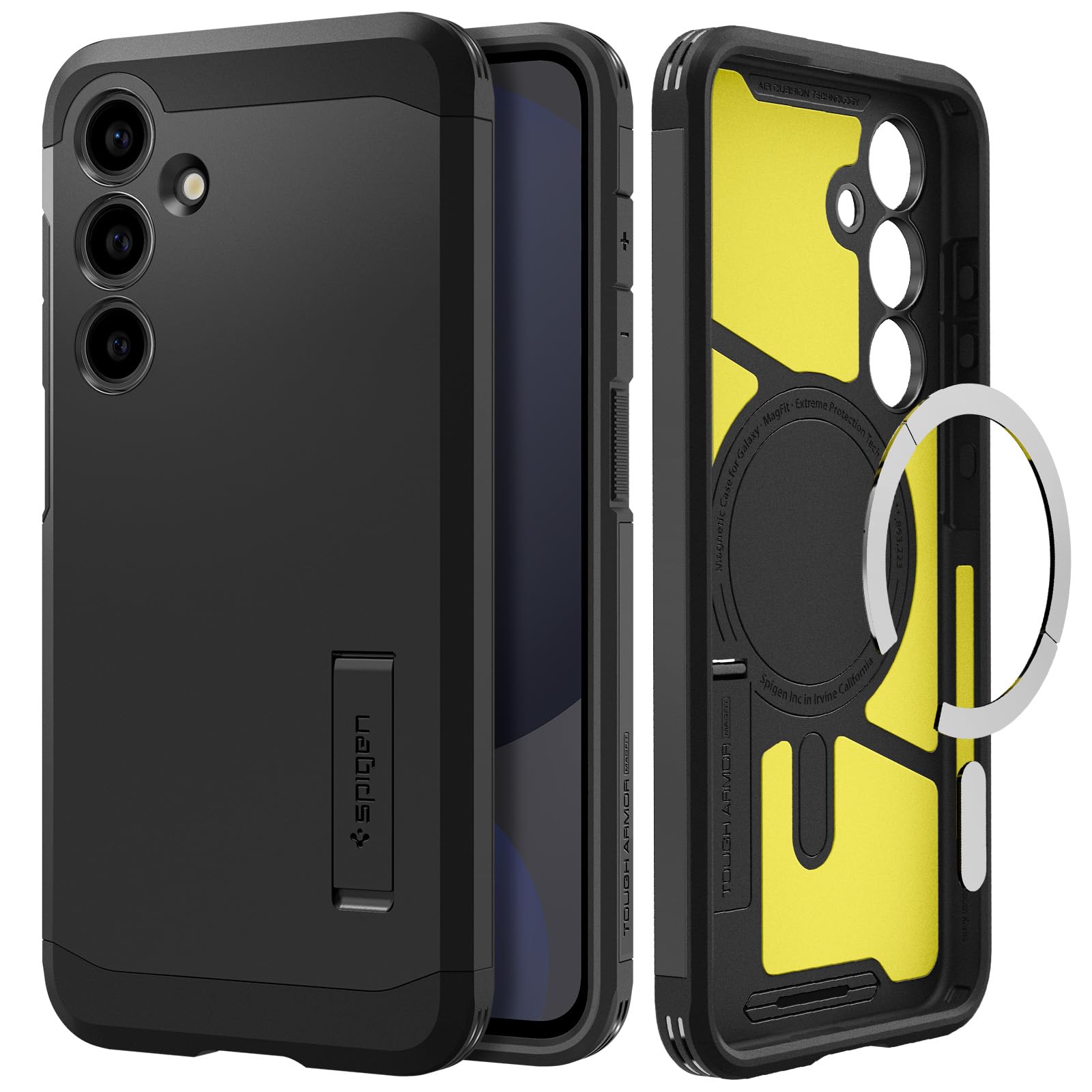 Spigen for Galaxy S26 Ultra Case, Tough Armor MagFit [Kickstand] [Compatible with MagSafe] [Military-Grade Protection] - Black