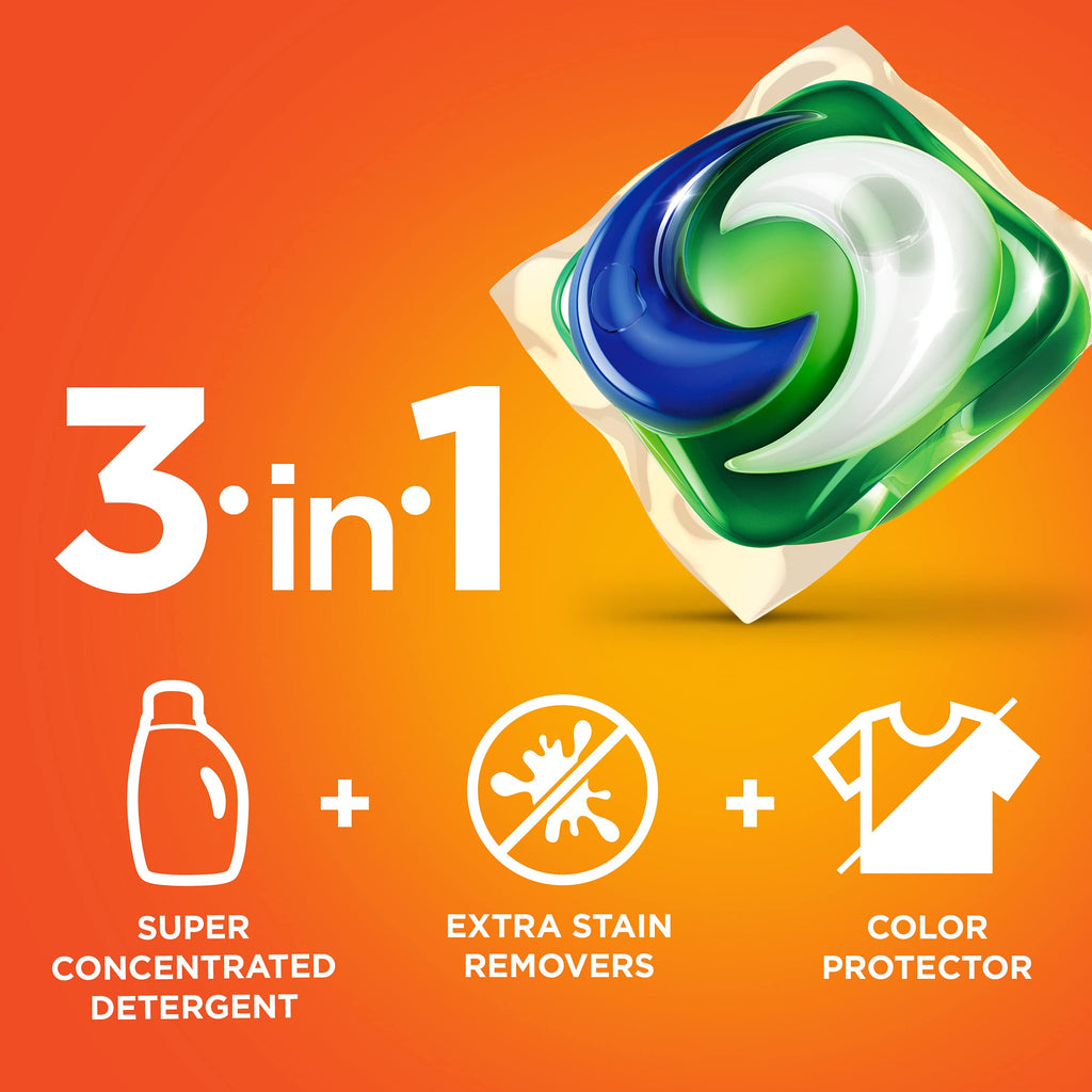 Tide PODS laundry detergent pacs, 3-in-1 Stain Remover, Odor Fighter, Color Protector, 112 Count, HE compatible, Spring Meadow Scent