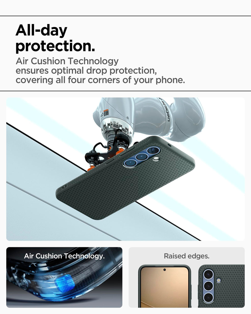 Spigen for Galaxy S26 Case, Liquid Air [No Magnet Ring] [Military-Grade Protection] - Matte Black