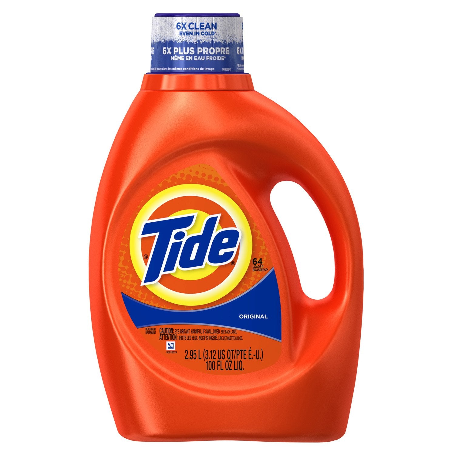 Tide Liquid Laundry Detergent, Original Scent, 125 fl oz, 100 Loads, Boosted Clean Even in Cold Water with Concentrated Washing Soap