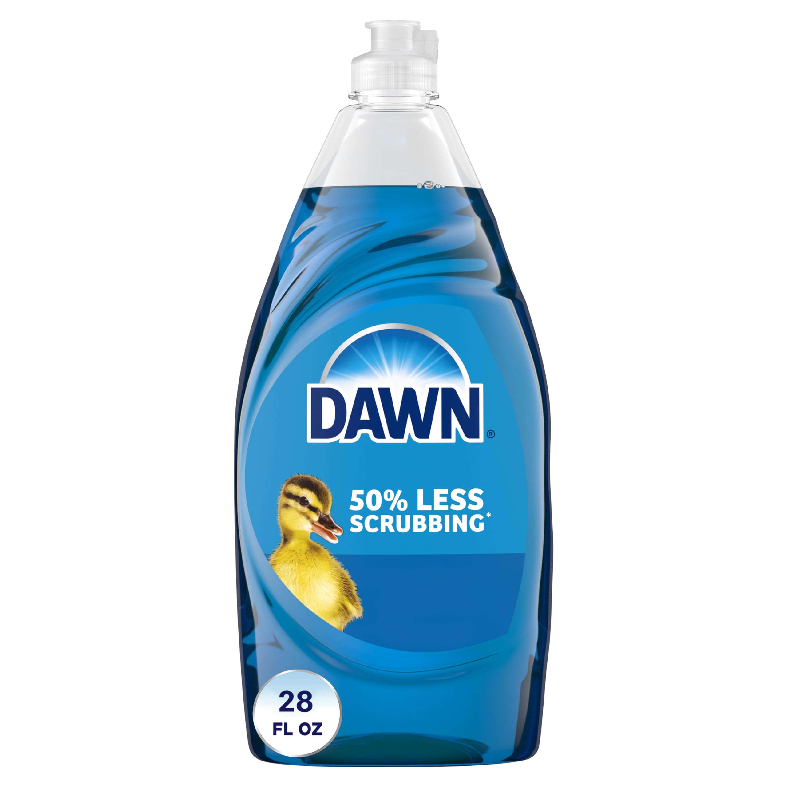 Dawn Ultra Original Dish Soap Refill Jug, Large Size Blue Liquid Dishwashing Detergent, Powerful Dish Soap for Grease, 51.5 oz
