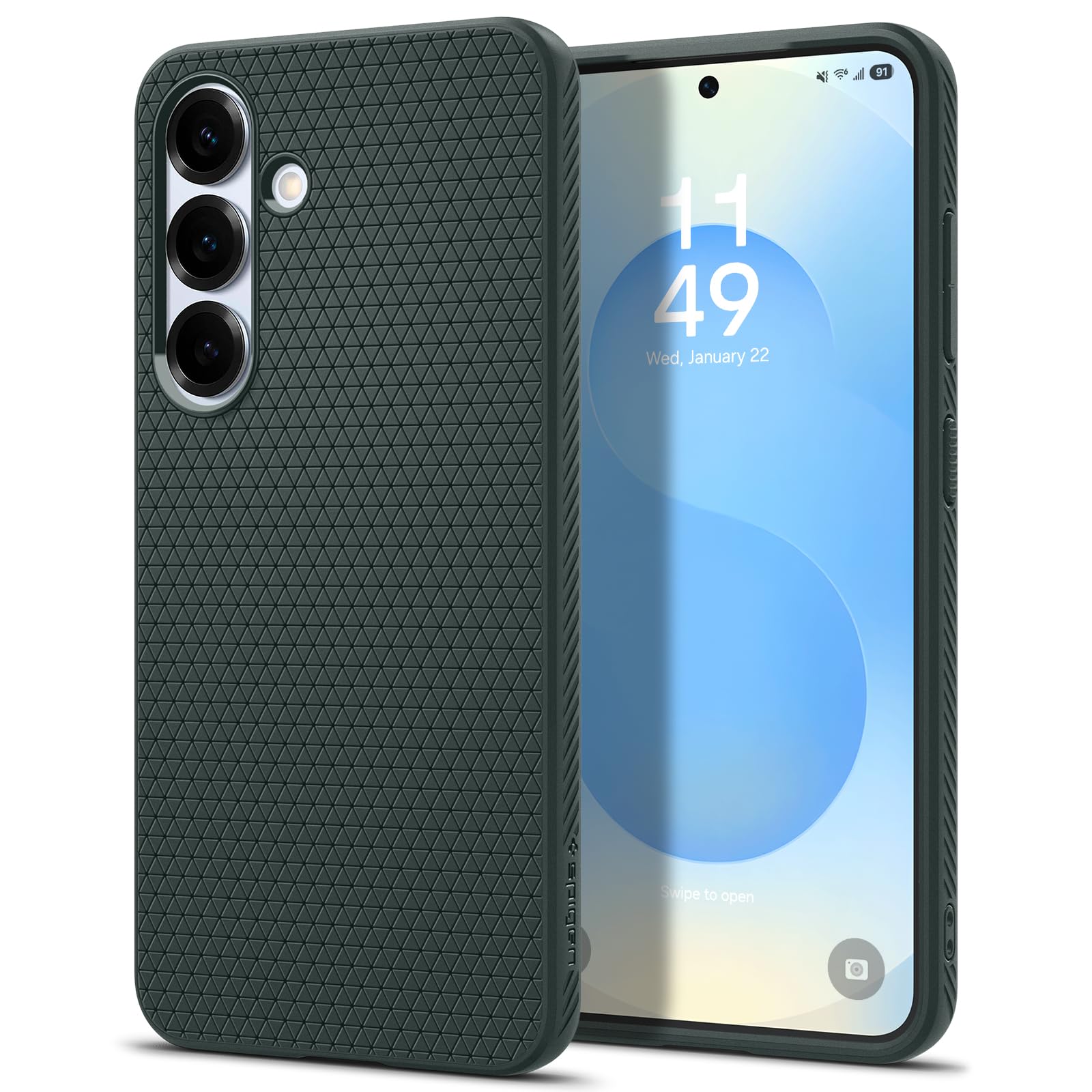 Spigen for Galaxy S26 Case, Liquid Air [No Magnet Ring] [Military-Grade Protection] - Matte Black