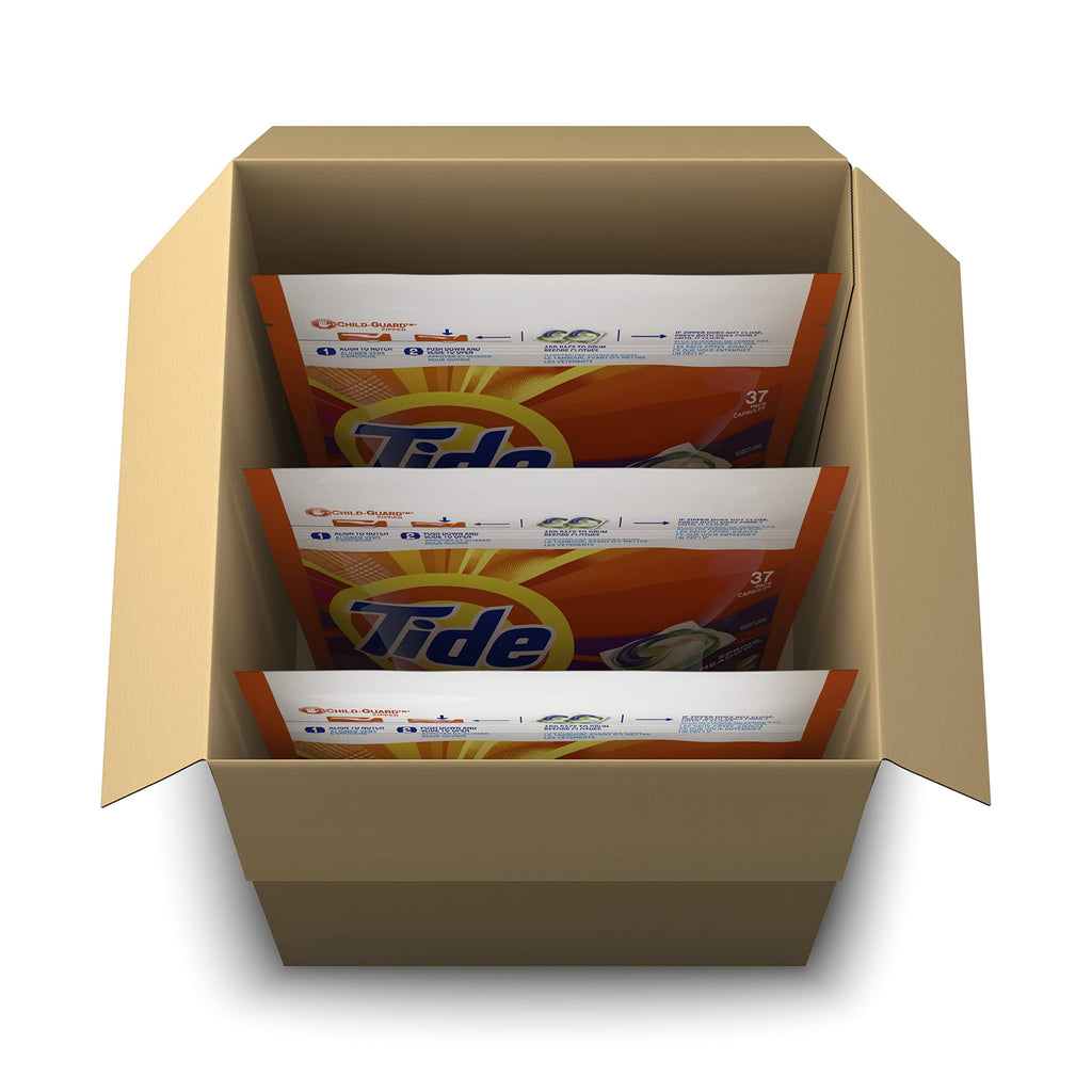 Tide PODS laundry detergent pacs, 3-in-1 Stain Remover, Odor Fighter, Color Protector, 112 Count, HE compatible, Spring Meadow Scent