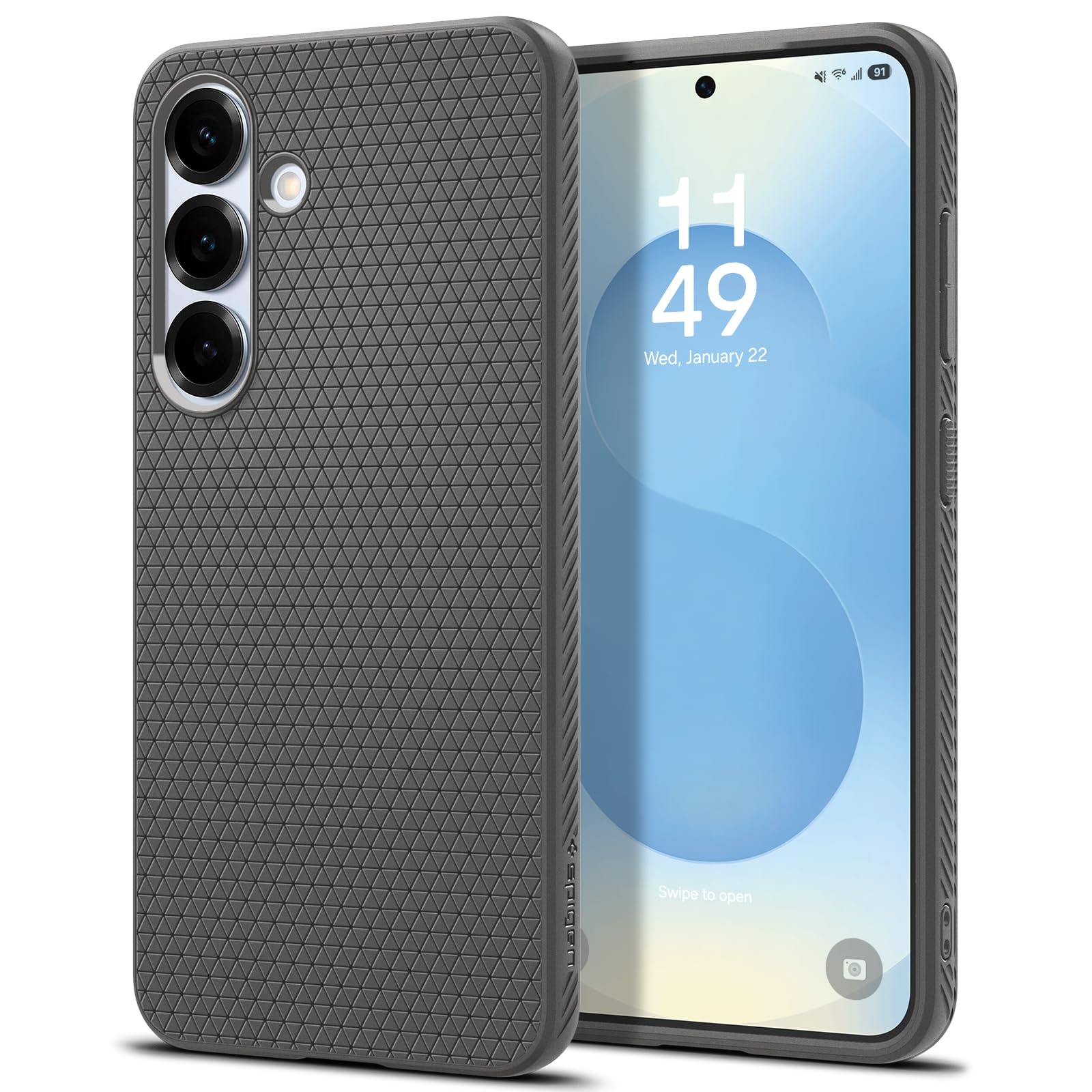 Spigen for Galaxy S26 Case, Liquid Air [No Magnet Ring] [Military-Grade Protection] - Matte Black