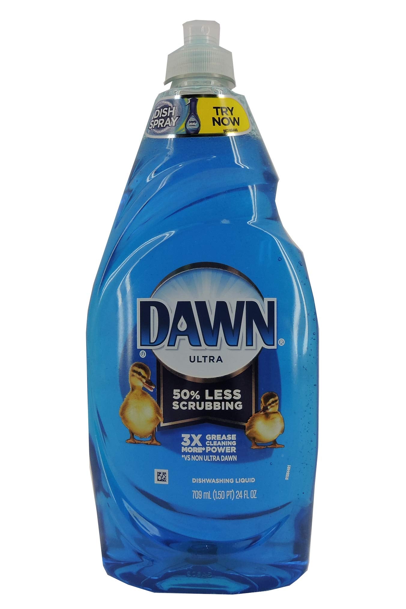 Dawn Ultra Original Dish Soap Refill Jug, Large Size Blue Liquid Dishwashing Detergent, Powerful Dish Soap for Grease, 51.5 oz