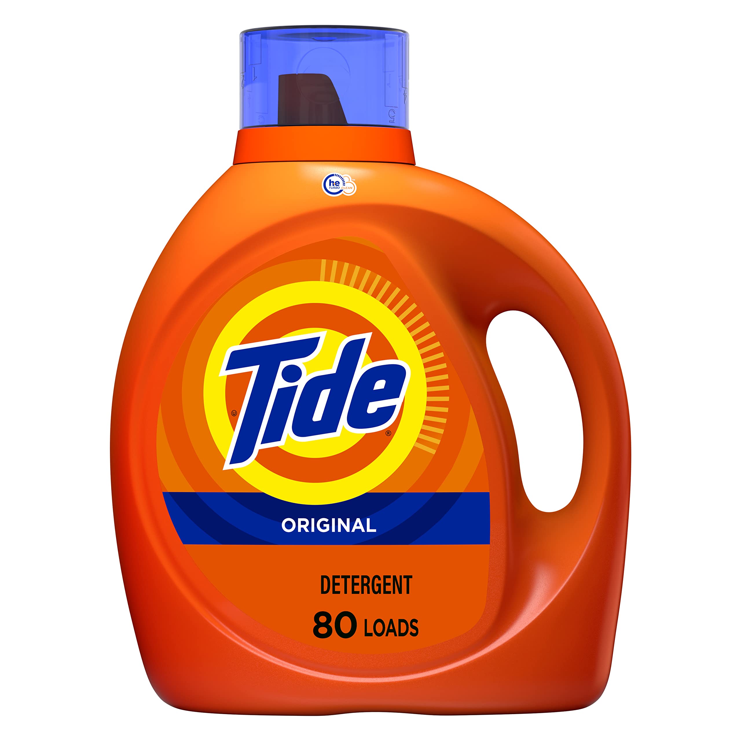 Tide Liquid Laundry Detergent, Original Scent, 125 fl oz, 100 Loads, Boosted Clean Even in Cold Water with Concentrated Washing Soap