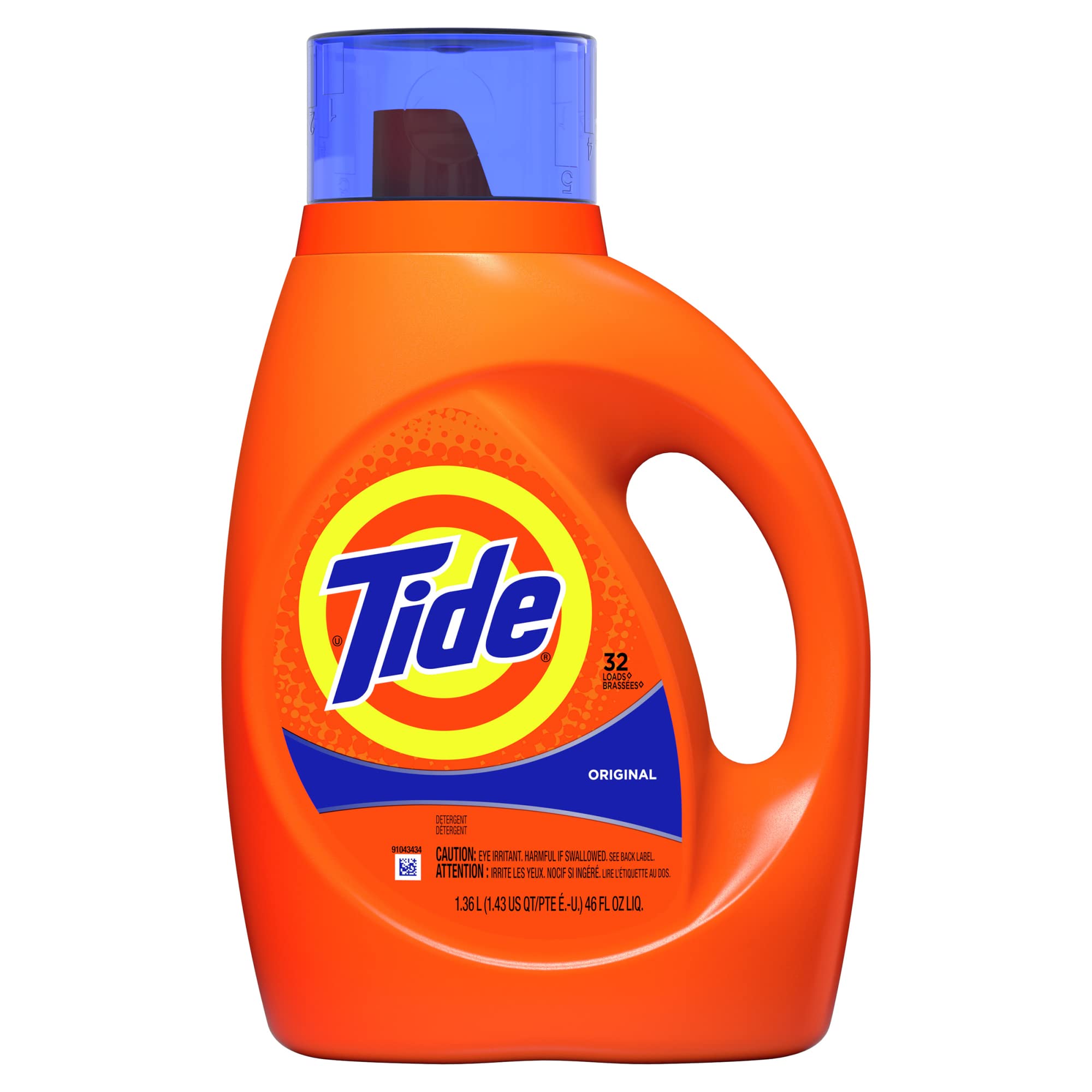 Tide Liquid Laundry Detergent, Original Scent, 125 fl oz, 100 Loads, Boosted Clean Even in Cold Water with Concentrated Washing Soap