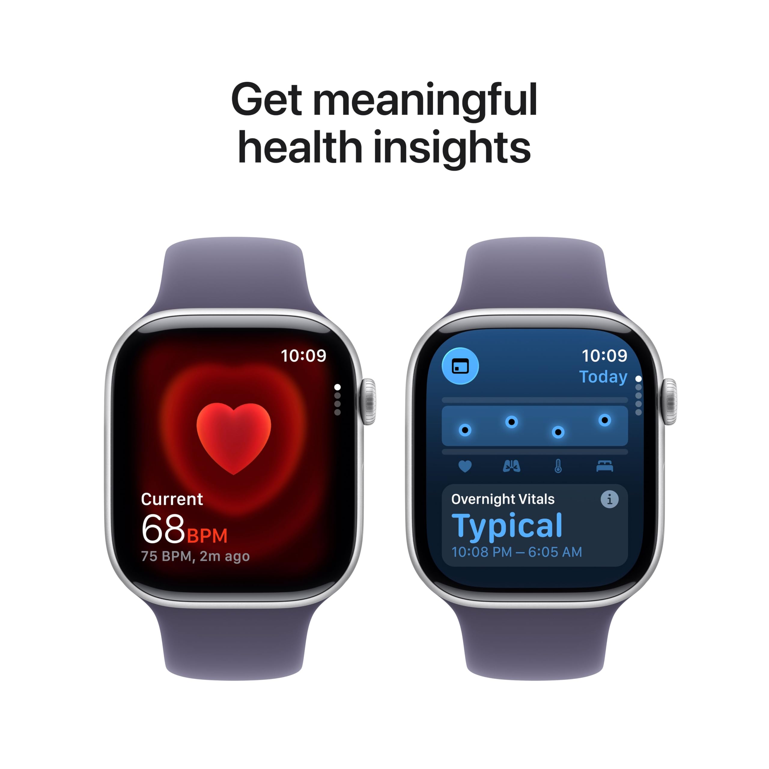 Apple Watch Series 11 [GPS 42mm] Smartwatch with Rose Gold Aluminum Case with Light Blush Sport Band - S/M. Sleep Score, Fitness Tracker, Health Monitoring, Always-On Display, Water Resistant