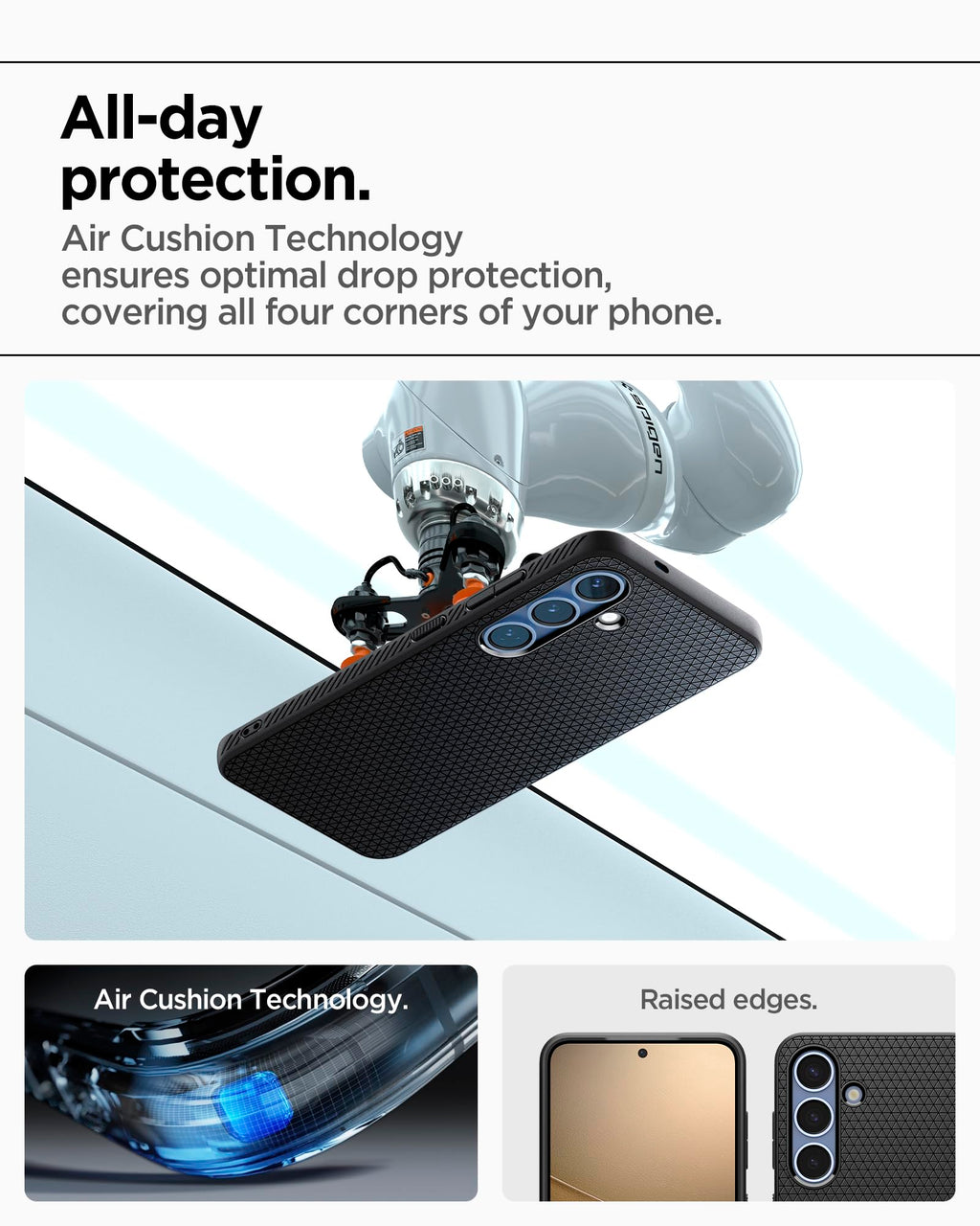 Spigen for Galaxy S26 Case, Liquid Air [No Magnet Ring] [Military-Grade Protection] - Matte Black