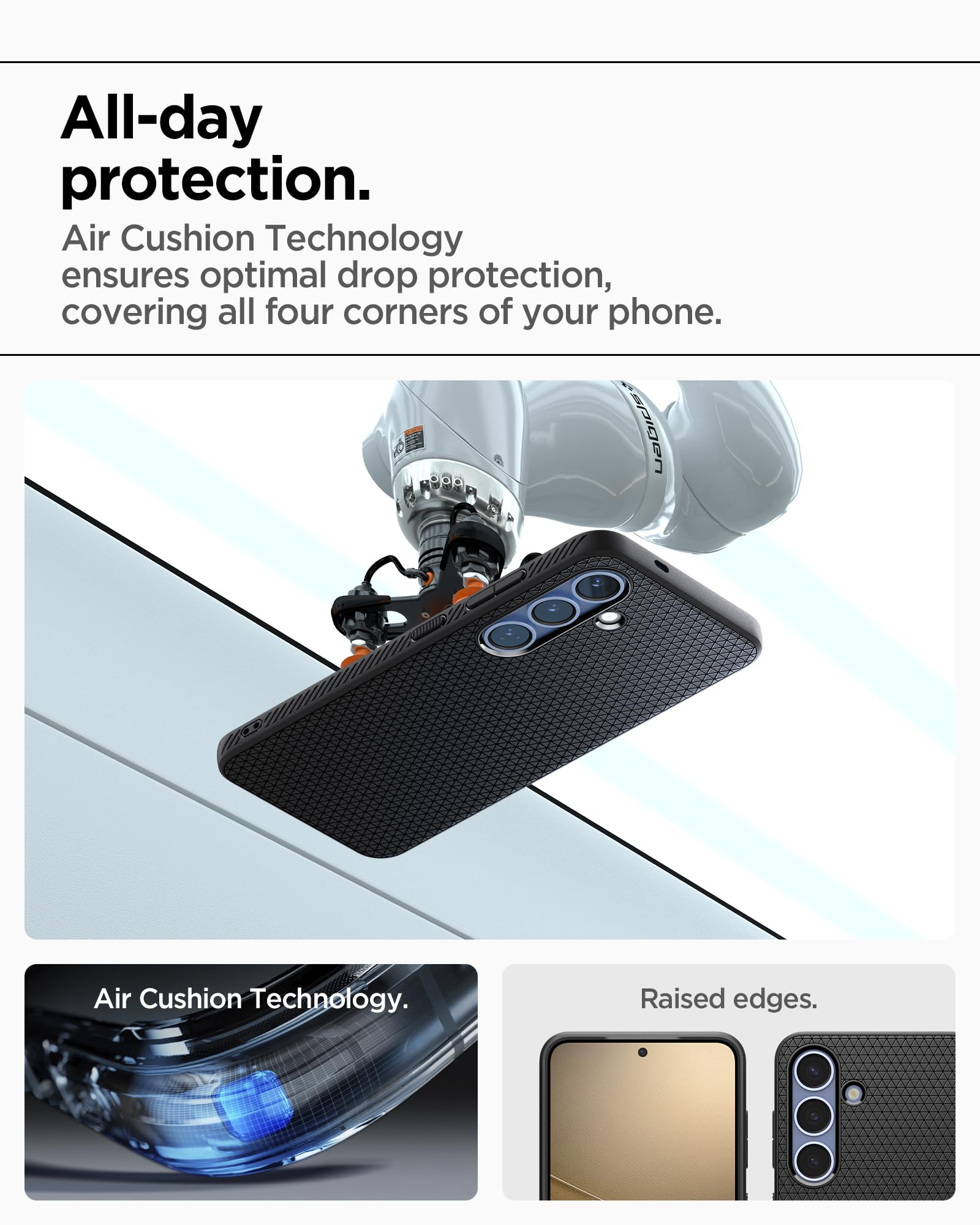 Spigen for Galaxy S26 Case, Liquid Air [No Magnet Ring] [Military-Grade Protection] - Matte Black