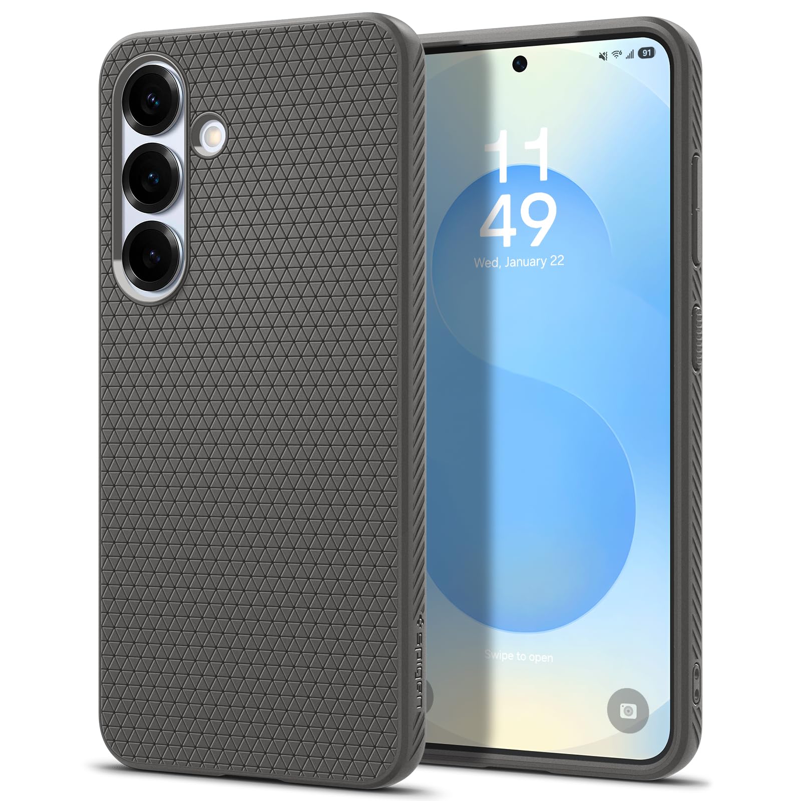 Spigen for Galaxy S26 Case, Liquid Air [No Magnet Ring] [Military-Grade Protection] - Matte Black