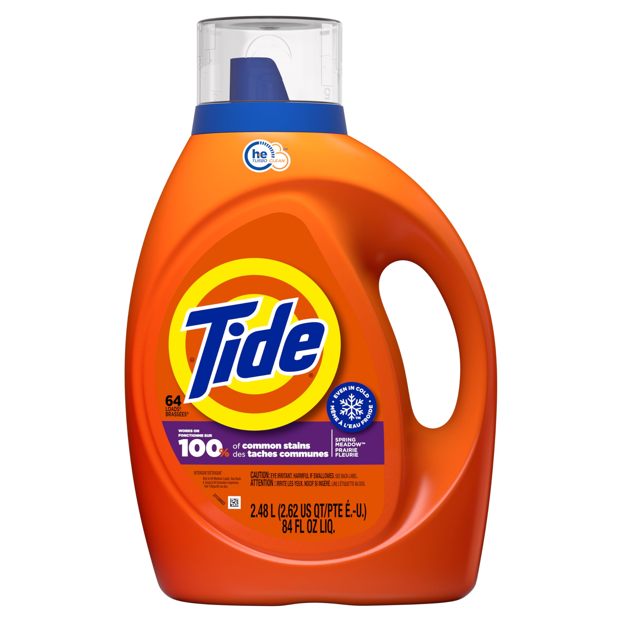Tide Liquid Laundry Detergent, Original Scent, 125 fl oz, 100 Loads, Boosted Clean Even in Cold Water with Concentrated Washing Soap