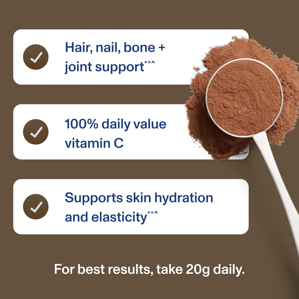 Vital Proteins Collagen Peptides Powder Advanced with Hyaluronic Acid & Vitamin C, 20oz Collagen Protein, Unflavored, 27 Servings