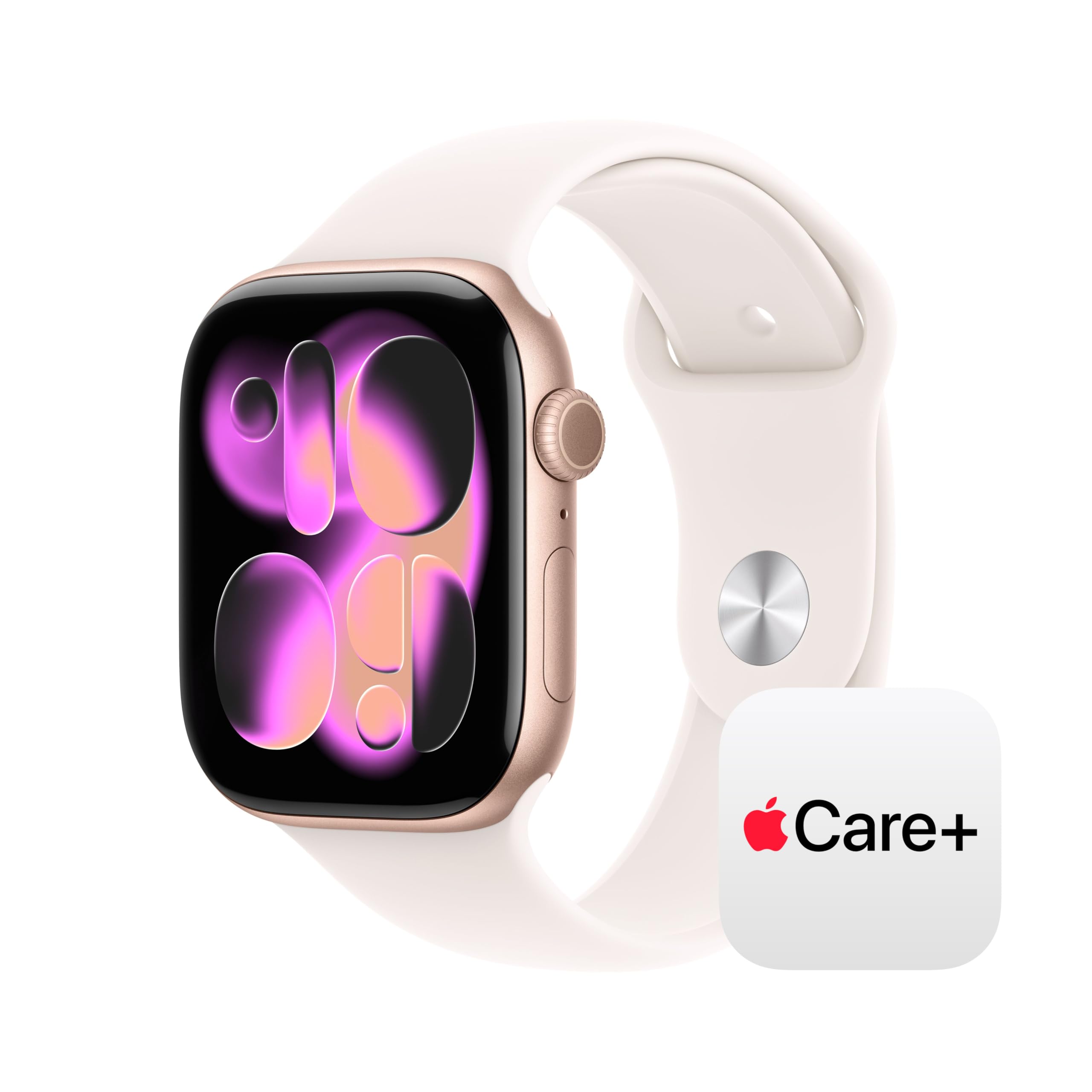 Apple Watch Series 11 [GPS 42mm] Smartwatch with Rose Gold Aluminum Case with Light Blush Sport Band - S/M. Sleep Score, Fitness Tracker, Health Monitoring, Always-On Display, Water Resistant