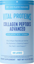 Vital Proteins Collagen Peptides Powder Advanced with Hyaluronic Acid & Vitamin C, 20oz Collagen Protein, Unflavored, 27 Servings