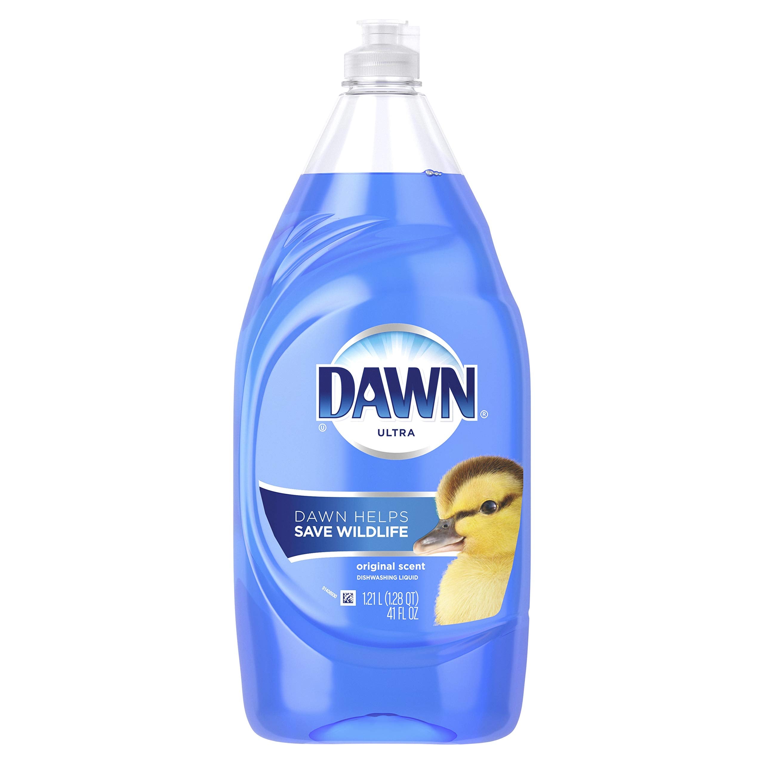 Dawn Ultra Original Dish Soap Refill Jug, Large Size Blue Liquid Dishwashing Detergent, Powerful Dish Soap for Grease, 51.5 oz