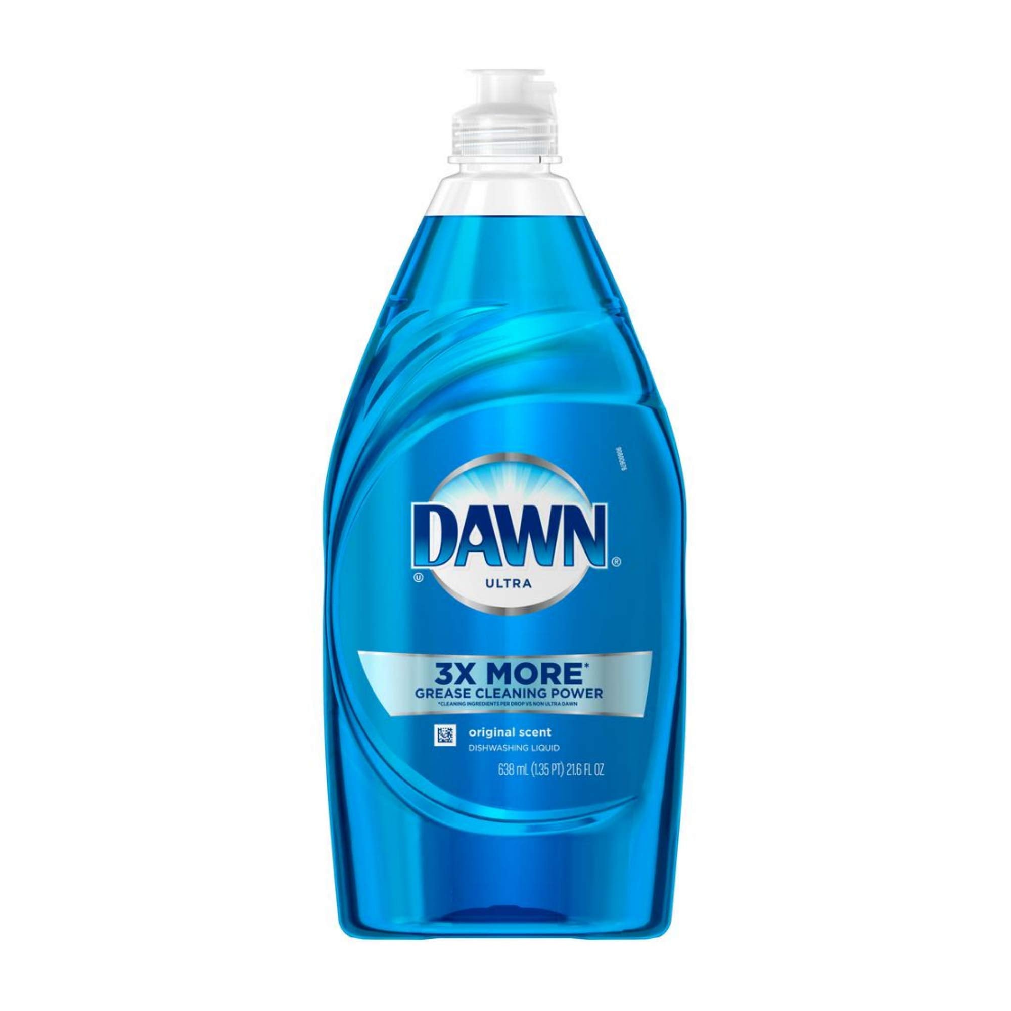 Dawn Ultra Original Dish Soap Refill Jug, Large Size Blue Liquid Dishwashing Detergent, Powerful Dish Soap for Grease, 51.5 oz