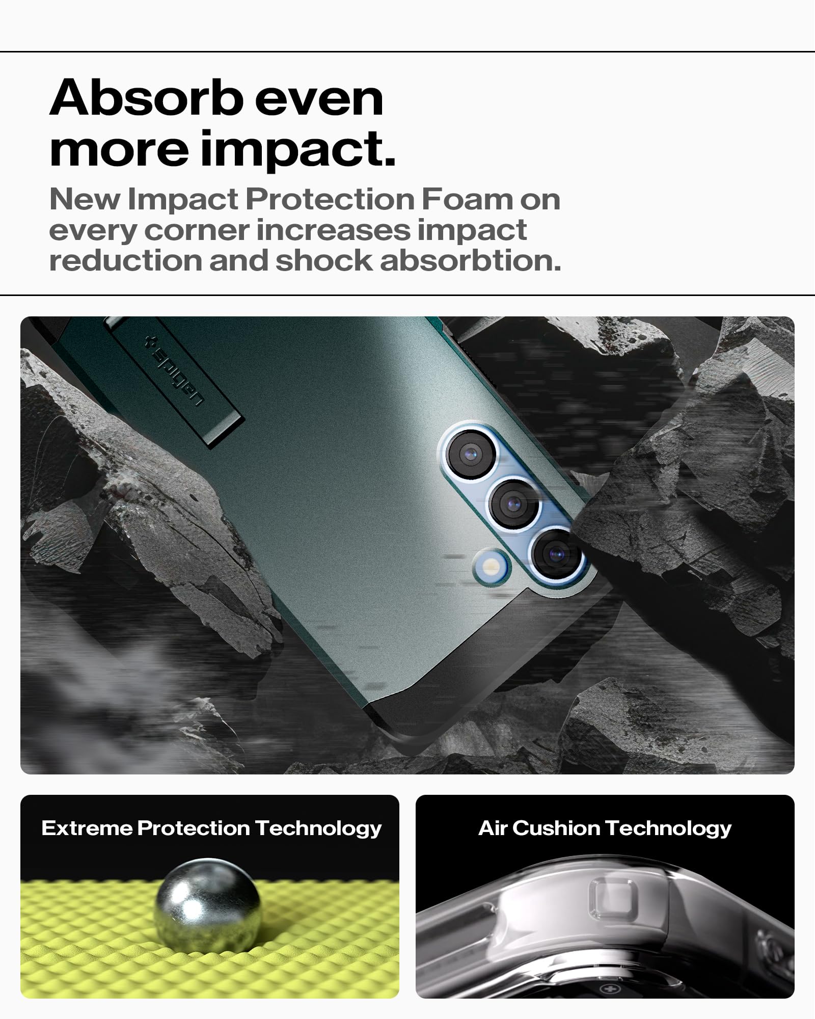Spigen for Galaxy S26 Ultra Case, Tough Armor MagFit [Kickstand] [Compatible with MagSafe] [Military-Grade Protection] - Black