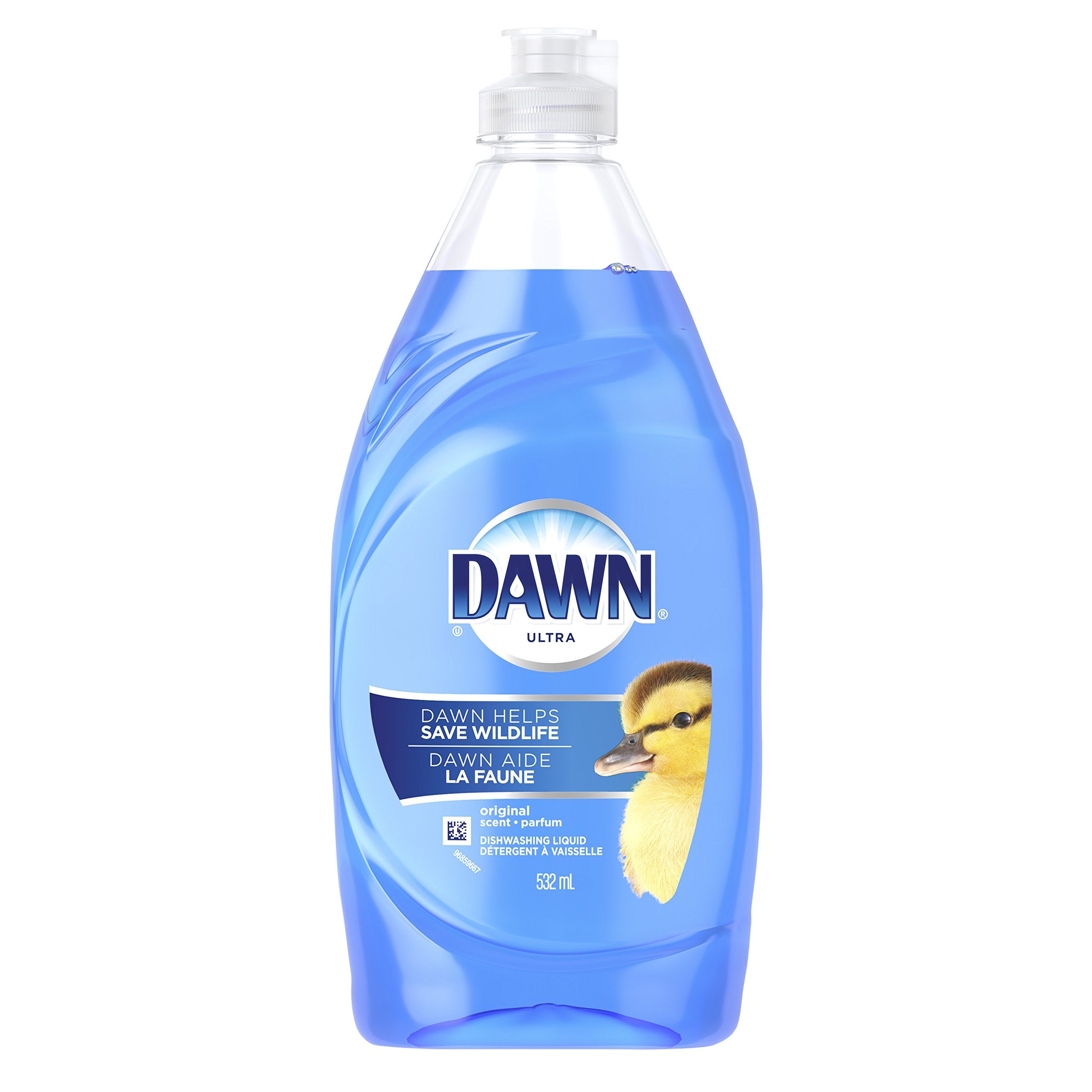 Dawn Ultra Original Dish Soap Refill Jug, Large Size Blue Liquid Dishwashing Detergent, Powerful Dish Soap for Grease, 51.5 oz