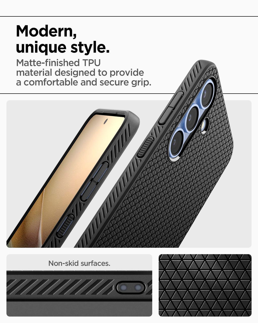Spigen for Galaxy S26 Case, Liquid Air [No Magnet Ring] [Military-Grade Protection] - Matte Black