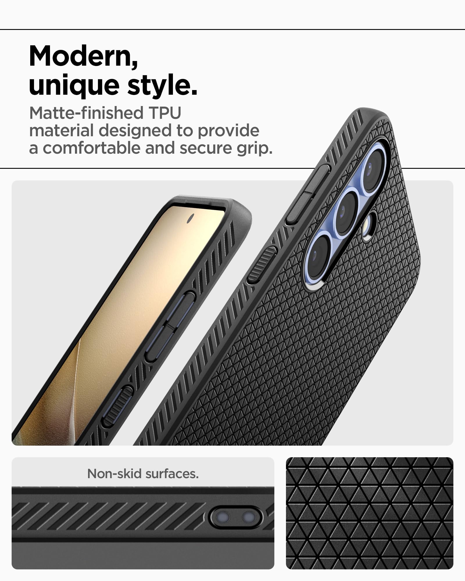 Spigen for Galaxy S26 Case, Liquid Air [No Magnet Ring] [Military-Grade Protection] - Matte Black