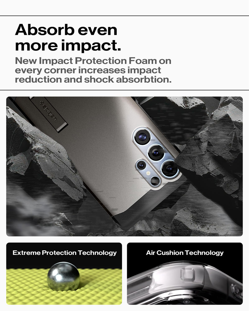Spigen for Galaxy S26 Ultra Case, Tough Armor MagFit [Kickstand] [Compatible with MagSafe] [Military-Grade Protection] - Black