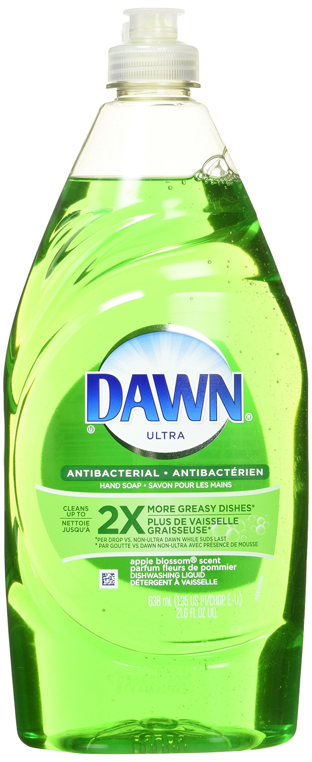 Dawn Ultra Original Dish Soap Refill Jug, Large Size Blue Liquid Dishwashing Detergent, Powerful Dish Soap for Grease, 51.5 oz