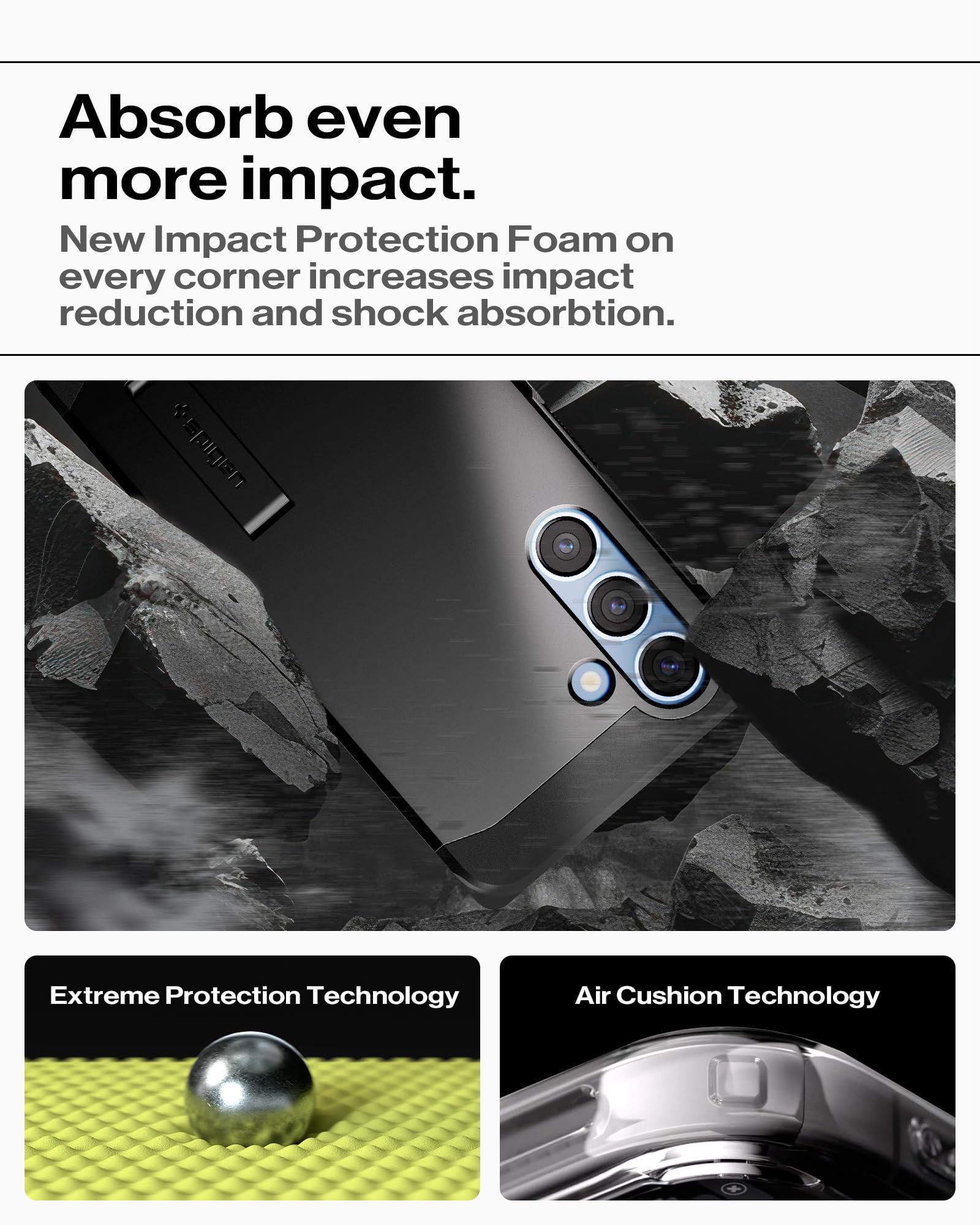 Spigen for Galaxy S26 Ultra Case, Tough Armor MagFit [Kickstand] [Compatible with MagSafe] [Military-Grade Protection] - Black