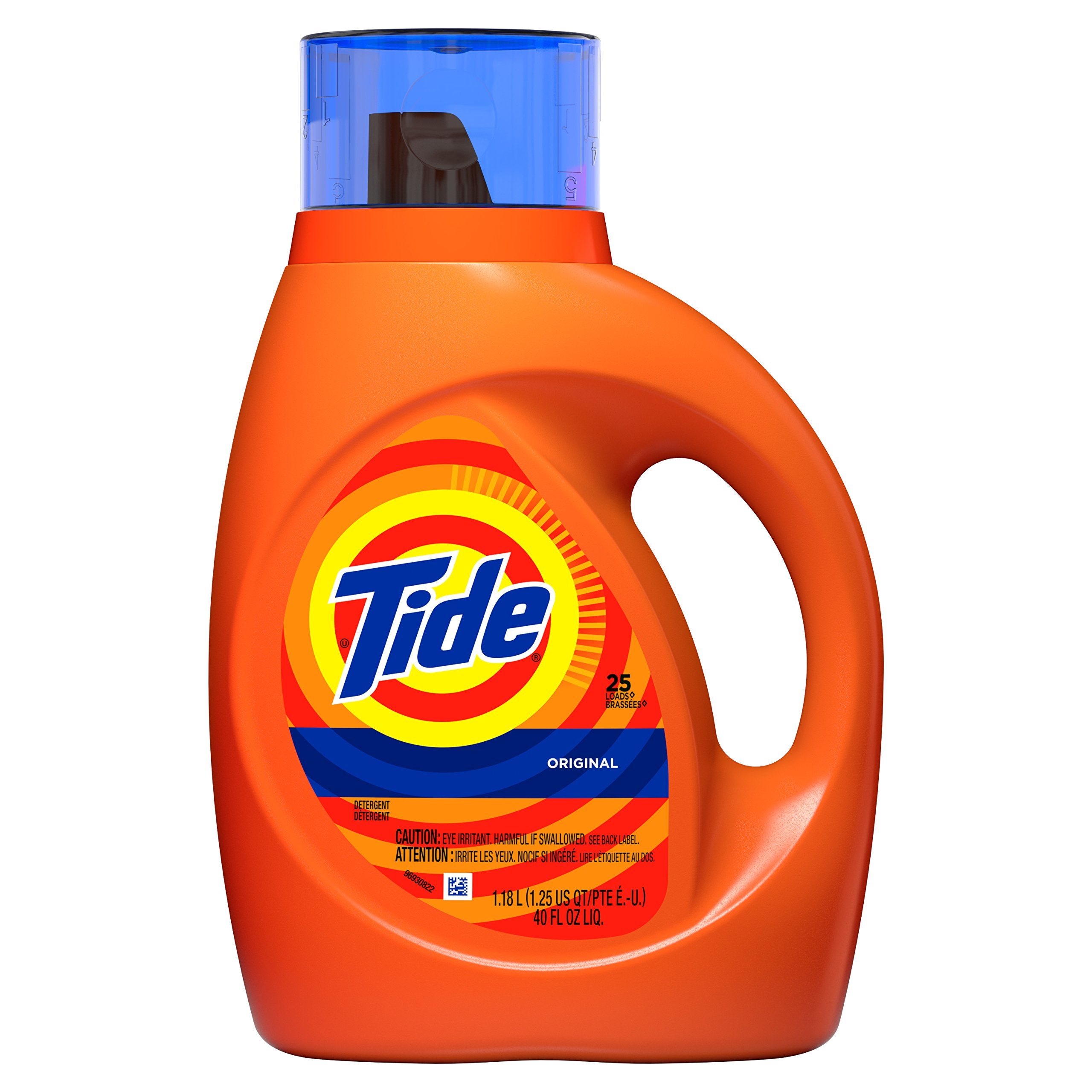 Tide Liquid Laundry Detergent, Original Scent, 125 fl oz, 100 Loads, Boosted Clean Even in Cold Water with Concentrated Washing Soap