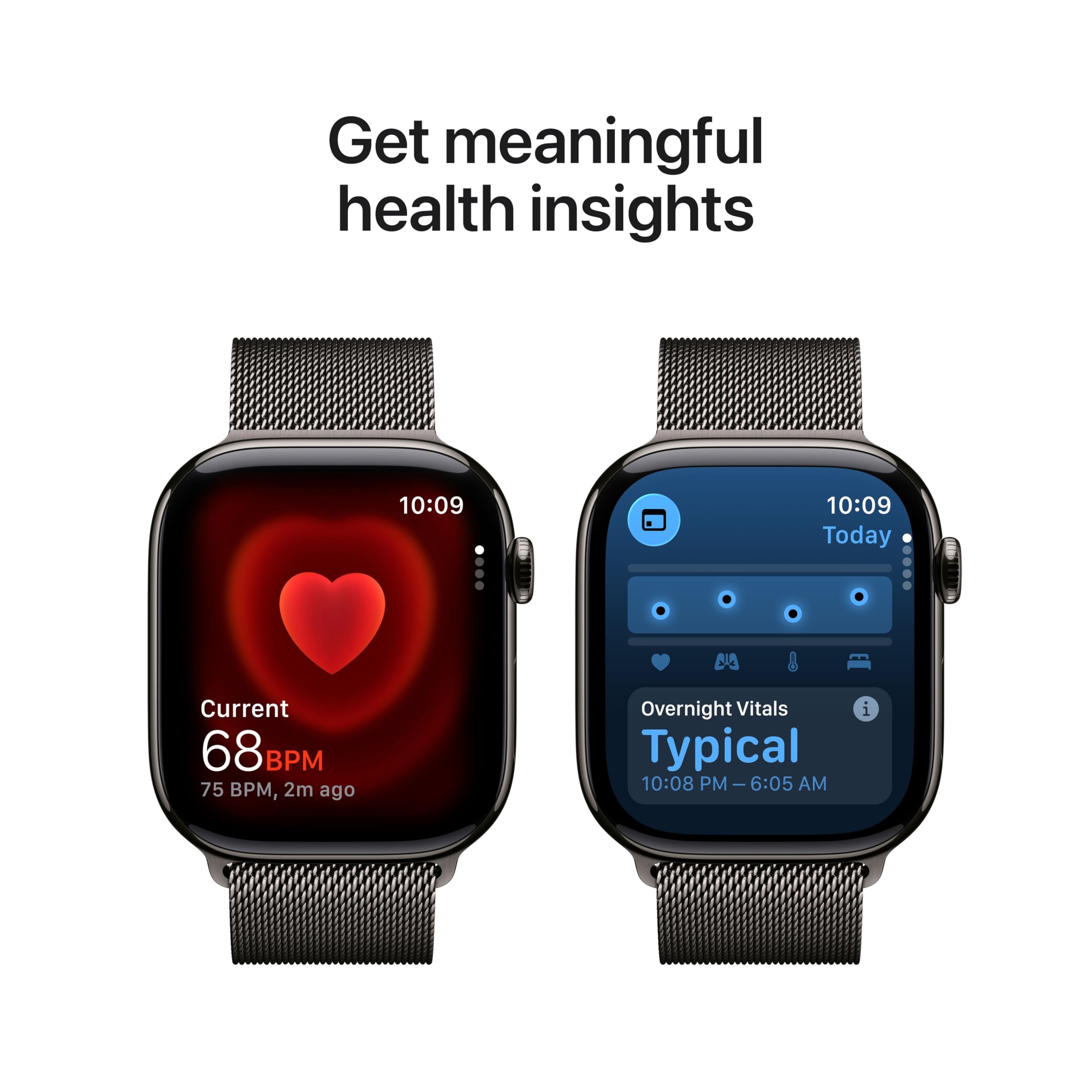 Apple Watch Series 11 [GPS 42mm] Smartwatch with Rose Gold Aluminum Case with Light Blush Sport Band - S/M. Sleep Score, Fitness Tracker, Health Monitoring, Always-On Display, Water Resistant