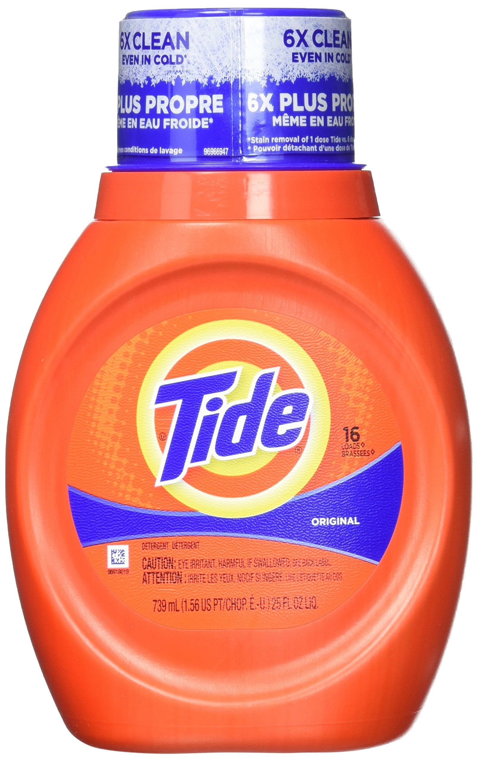 Tide Liquid Laundry Detergent, Original Scent, 125 fl oz, 100 Loads, Boosted Clean Even in Cold Water with Concentrated Washing Soap
