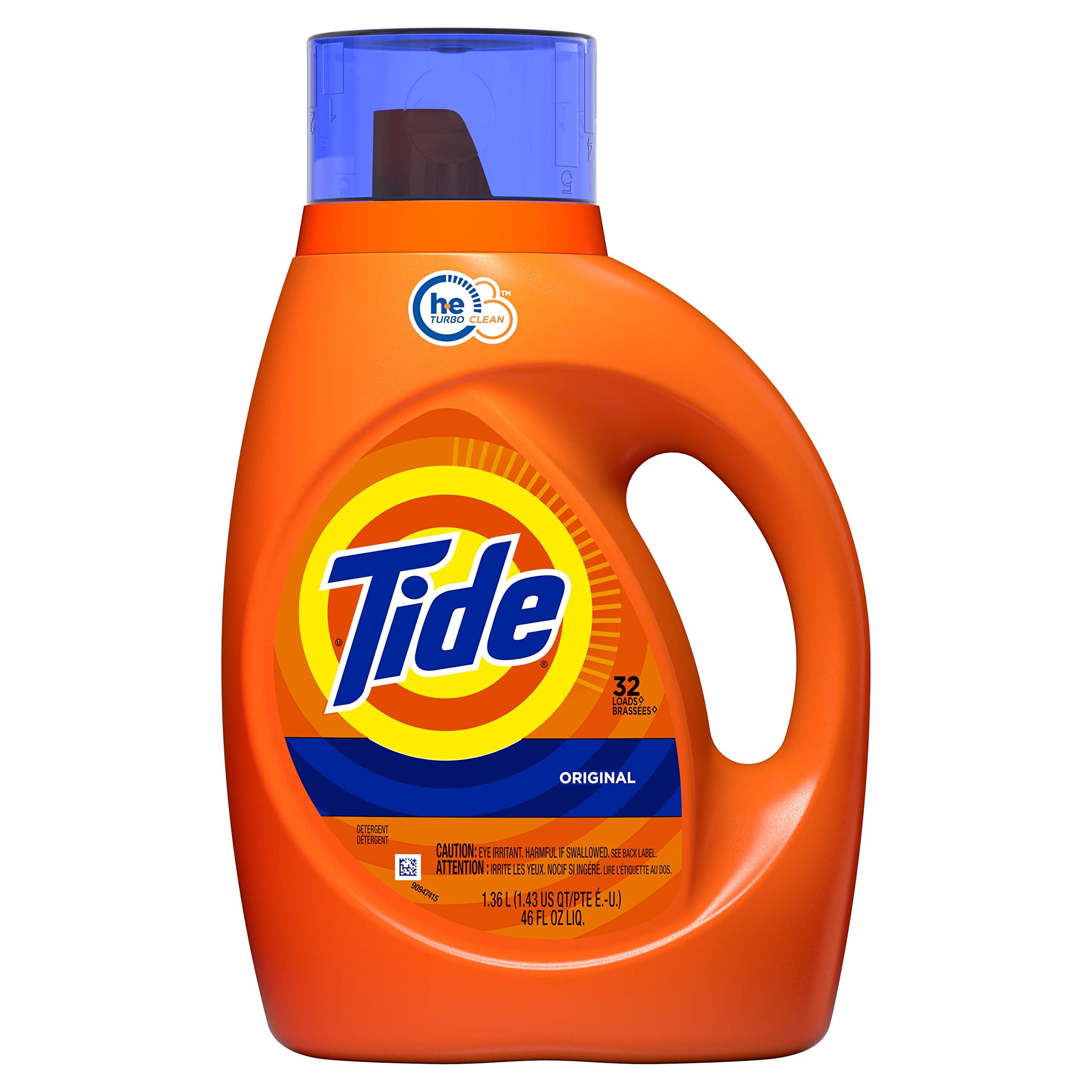 Tide Liquid Laundry Detergent, Original Scent, 125 fl oz, 100 Loads, Boosted Clean Even in Cold Water with Concentrated Washing Soap