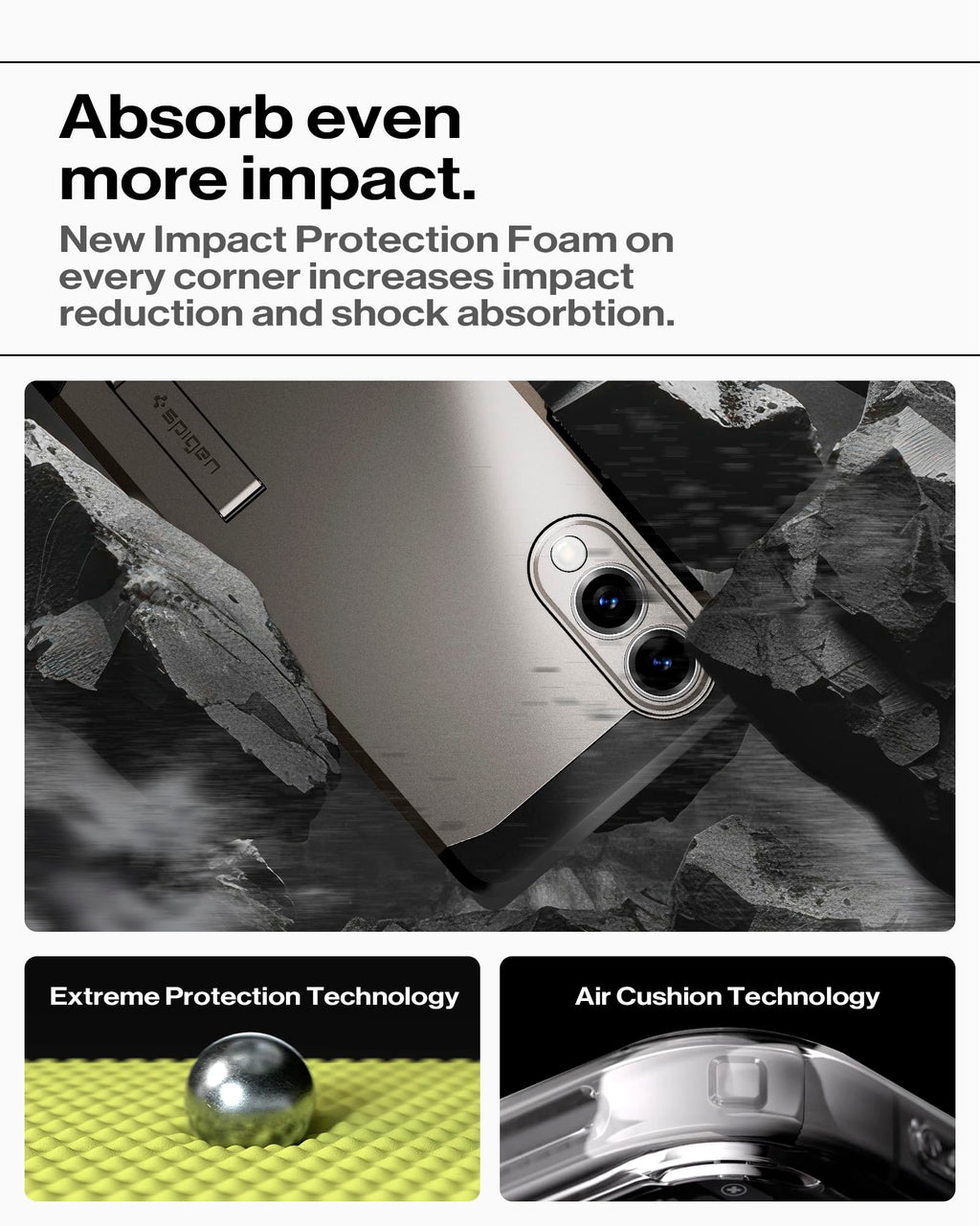 Spigen for Galaxy S26 Ultra Case, Tough Armor MagFit [Kickstand] [Compatible with MagSafe] [Military-Grade Protection] - Black