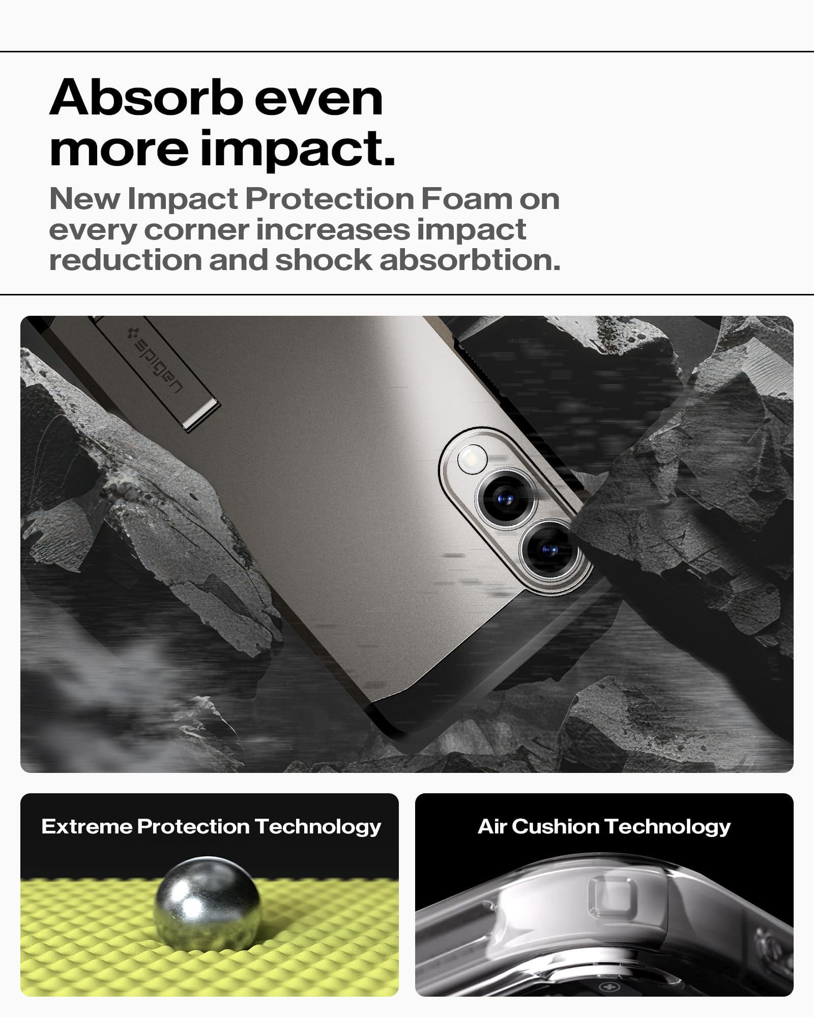 Spigen for Galaxy S26 Ultra Case, Tough Armor MagFit [Kickstand] [Compatible with MagSafe] [Military-Grade Protection] - Black