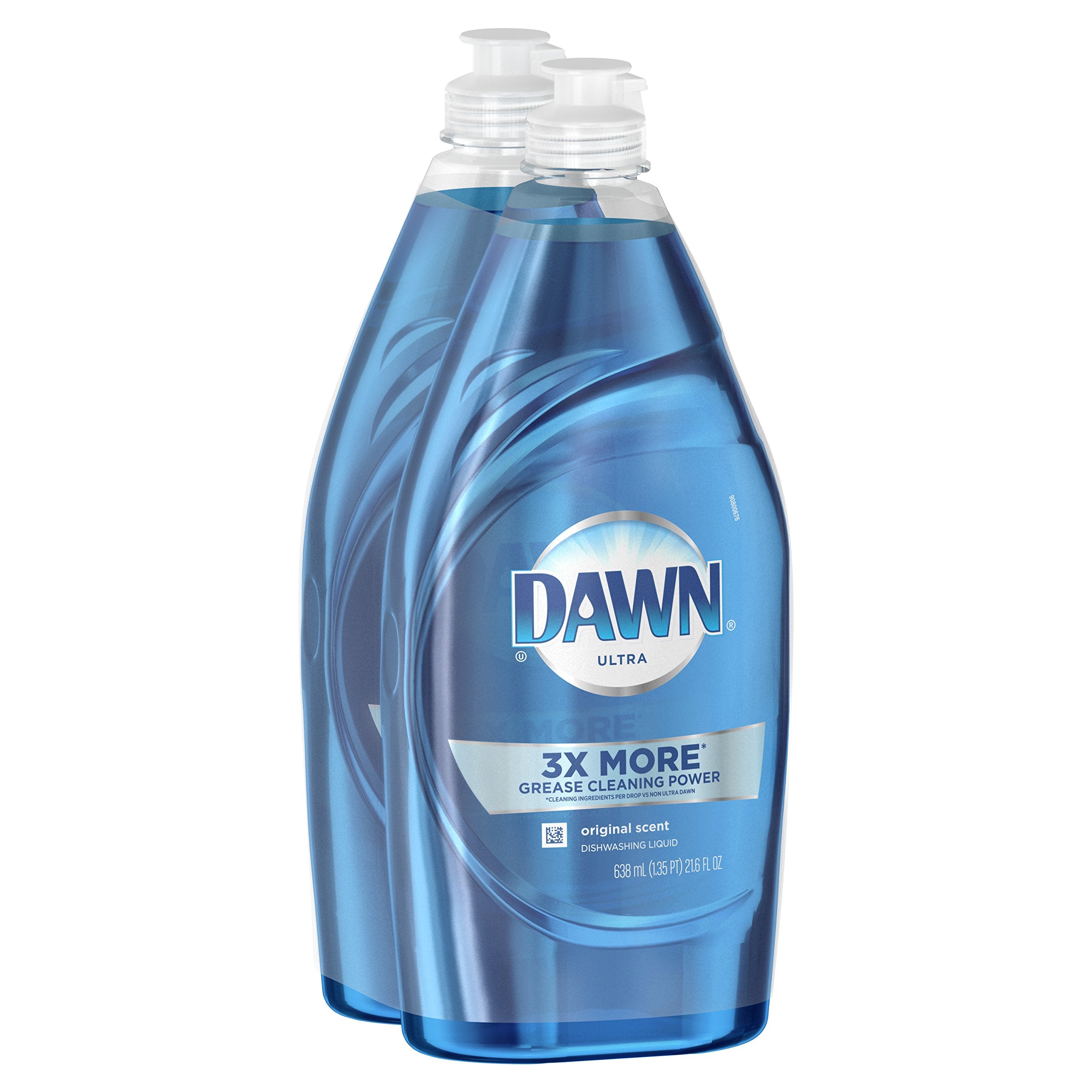 Dawn Ultra Original Dish Soap Refill Jug, Large Size Blue Liquid Dishwashing Detergent, Powerful Dish Soap for Grease, 51.5 oz