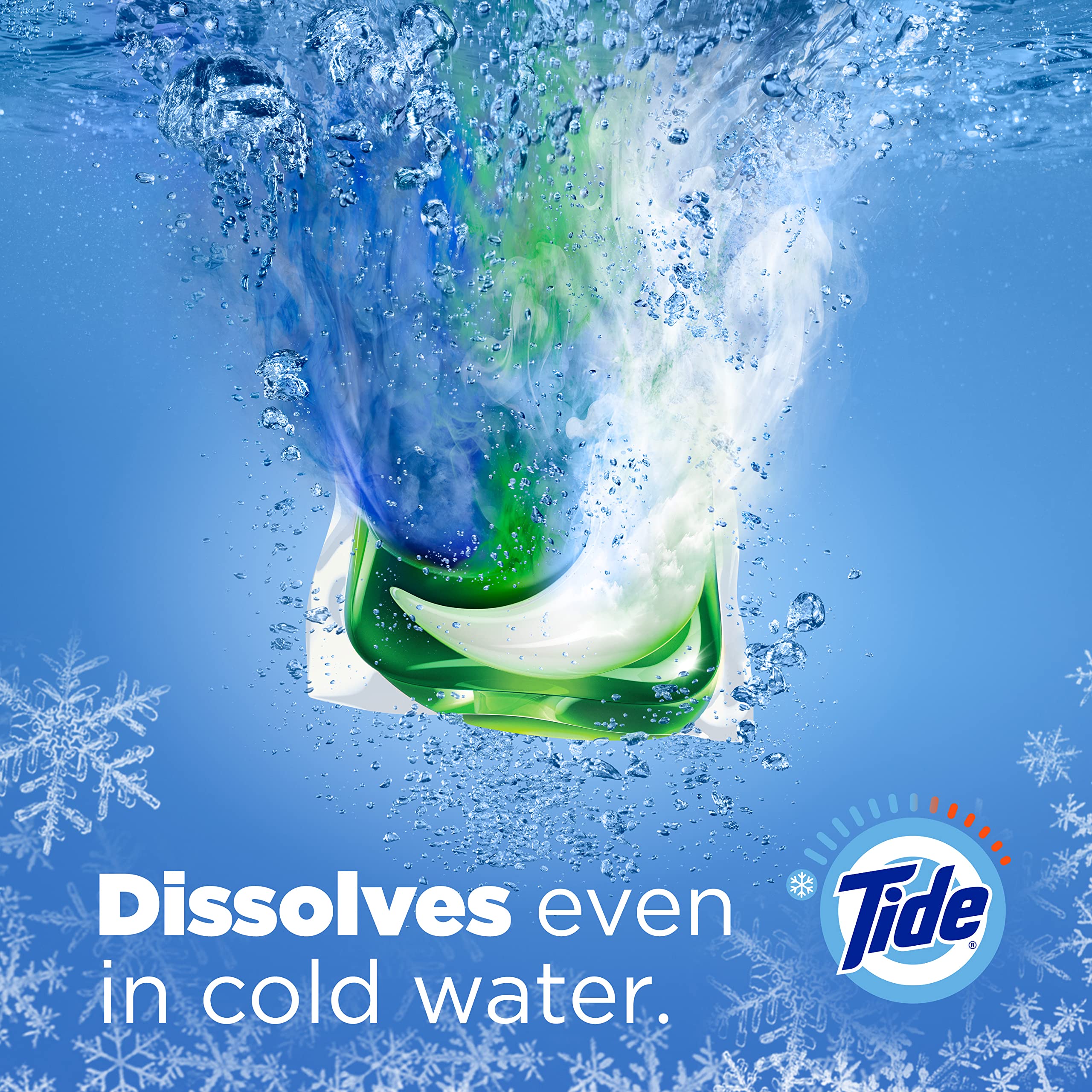 Tide PODS laundry detergent pacs, 3-in-1 Stain Remover, Odor Fighter, Color Protector, 112 Count, HE compatible, Spring Meadow Scent