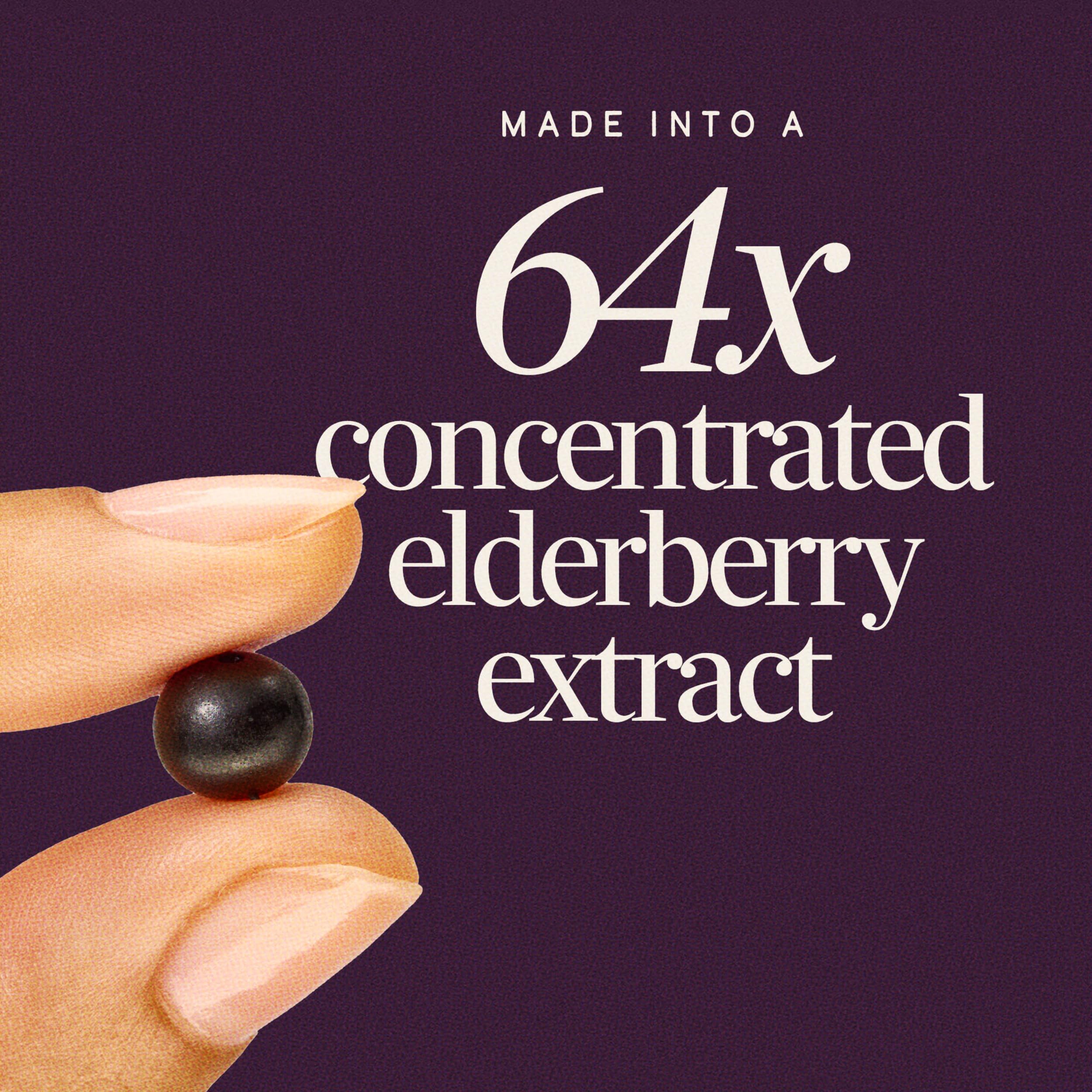 Nature's Way Sambucus Elderberry Gummies, Immune Support Gummy for Adults & Kids Ages 4+ with Black Elderberry Extract, Vitamin C, Vitamin D3, and Zinc*, 60 Gummies | Immune Gummy with Black Elderberry Extract, Vitamin C, D3, Zinc, and Superfood Antioxida