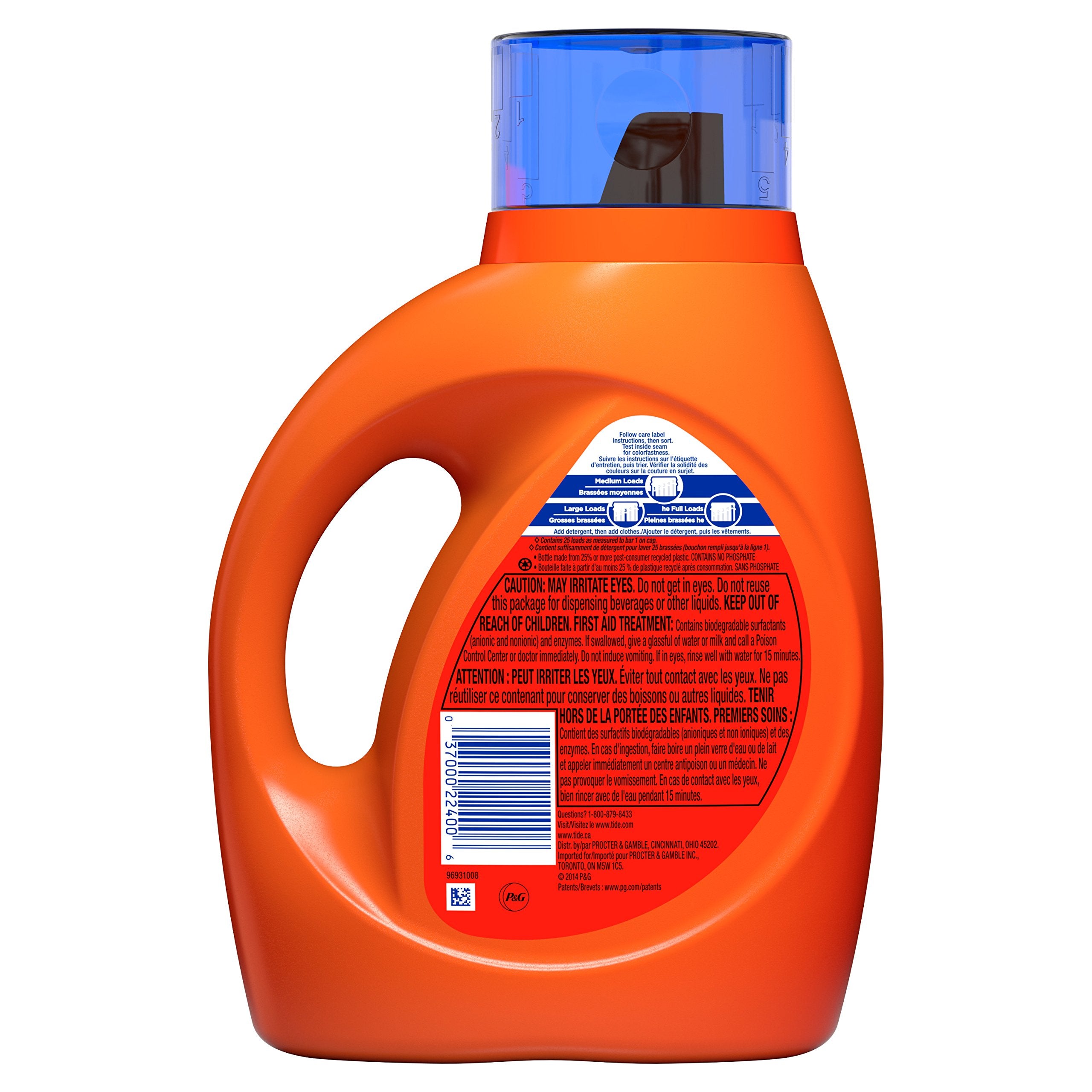 Tide Liquid Laundry Detergent, Original Scent, 125 fl oz, 100 Loads, Boosted Clean Even in Cold Water with Concentrated Washing Soap